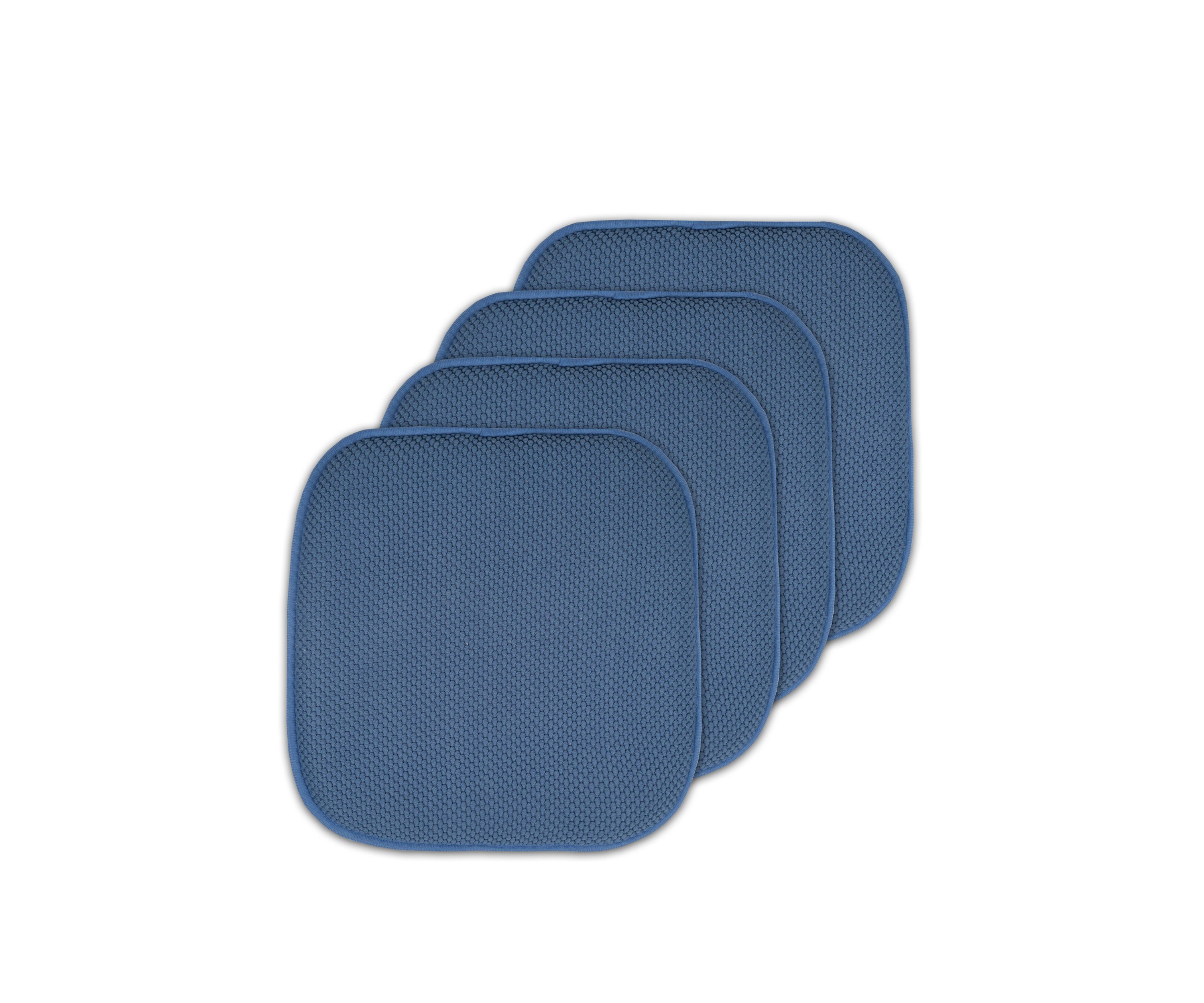 Honeycomb Memory Foam Chair Cushion Pads - 4 Pack