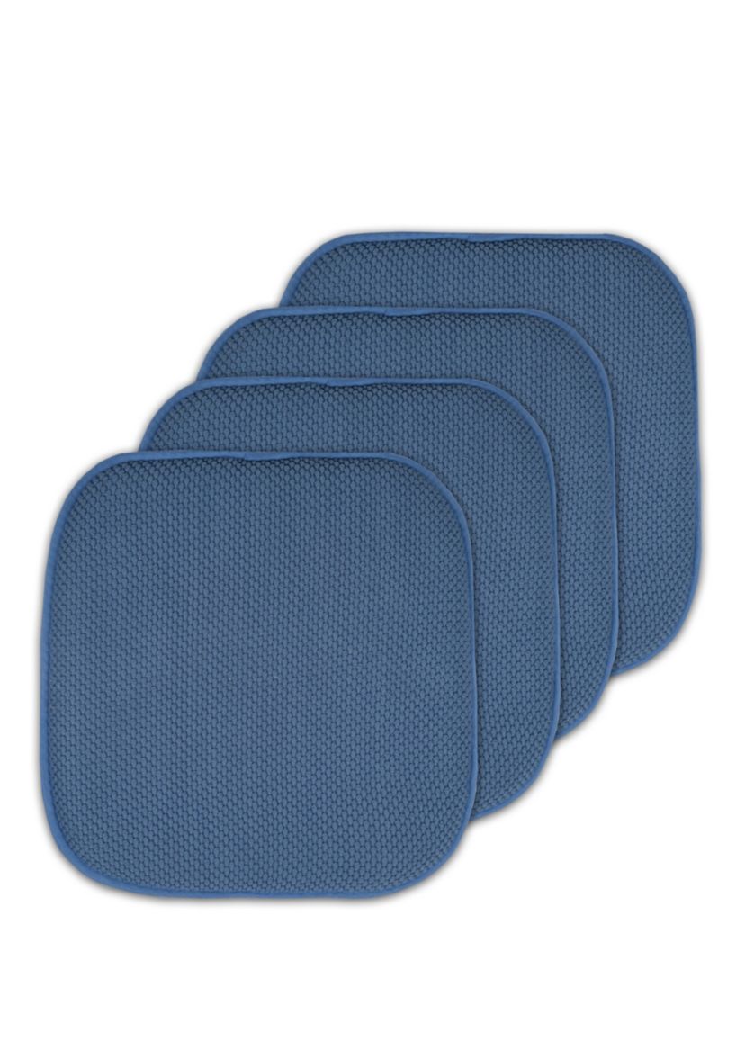 Honeycomb Memory Foam Chair Cushion Pads - 4 Pack