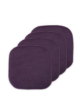 4 Pack Memory Foam Honeycomb Nonslip Back 16" x16" Chair/Seat Cushion Pad 