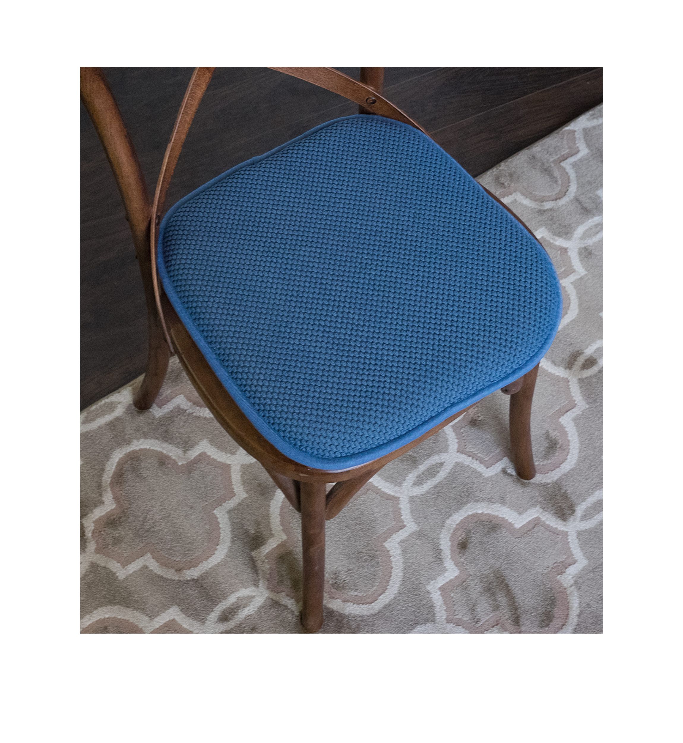 Honeycomb Memory Foam Chair Cushion Pads - 4 Pack