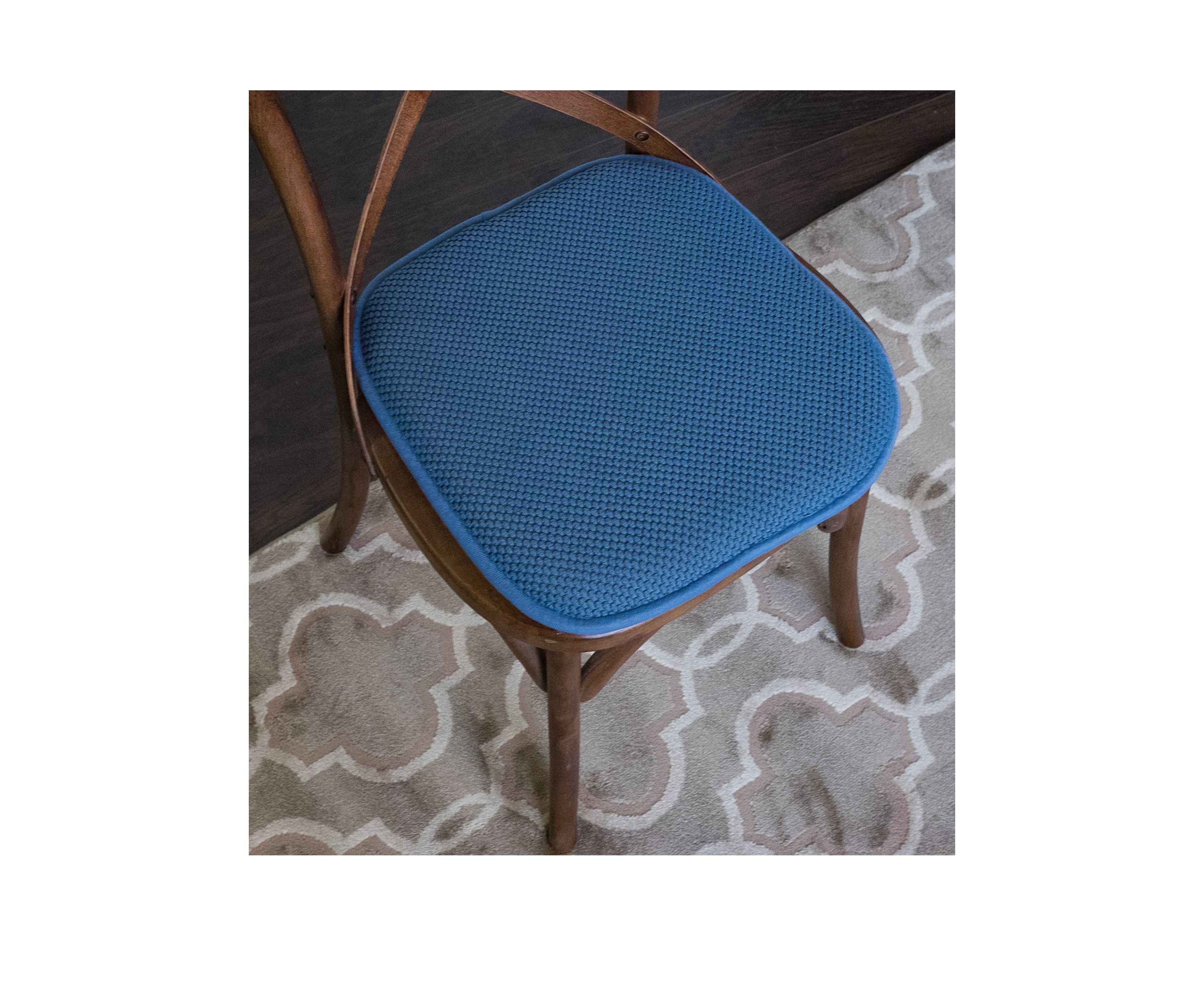 Honeycomb Memory Foam Chair Cushion Pads - 4 Pack