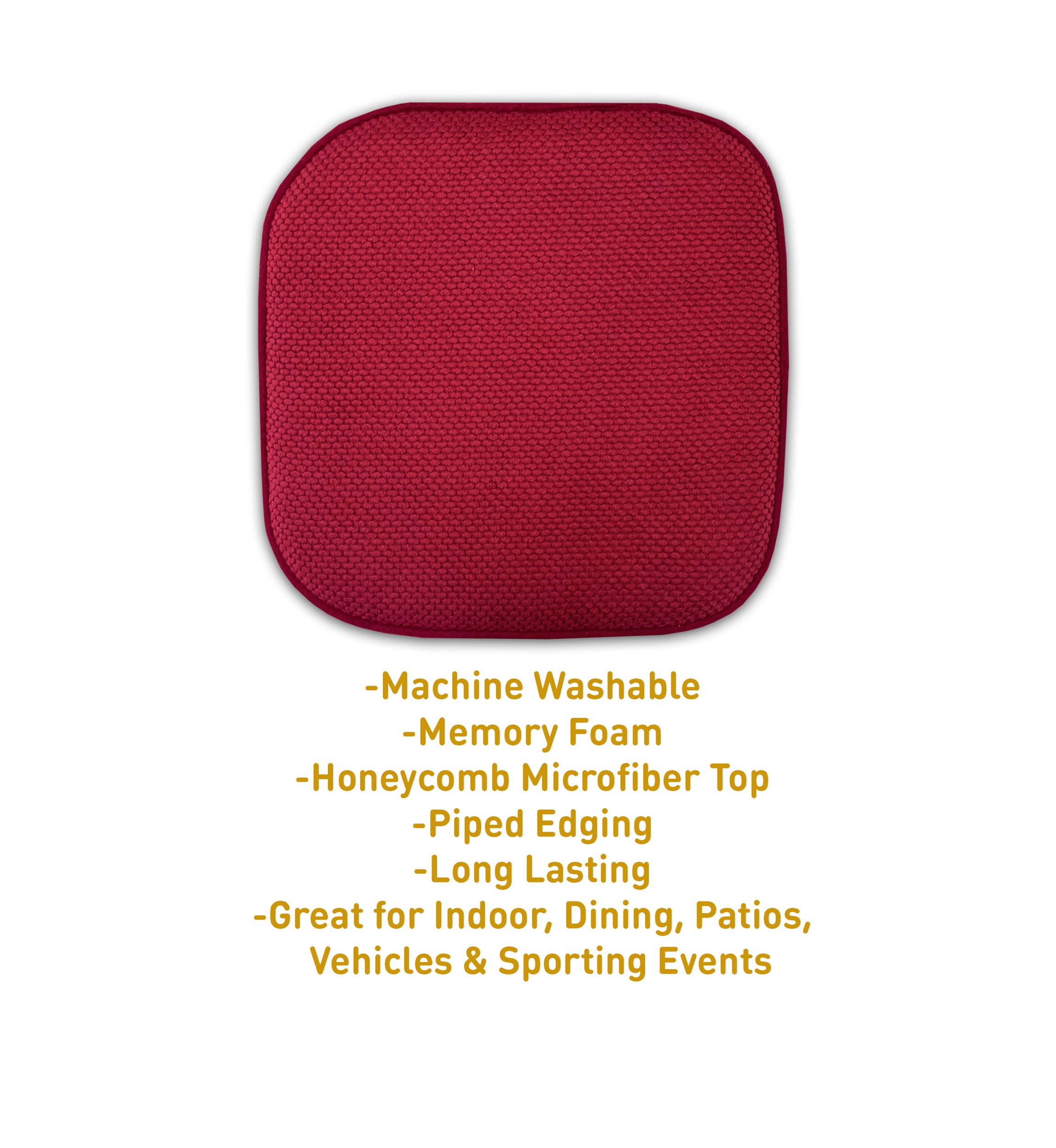 Honeycomb Chair/Seat Memory Foam Cushion Pad Non-Slip Back 12 Pack