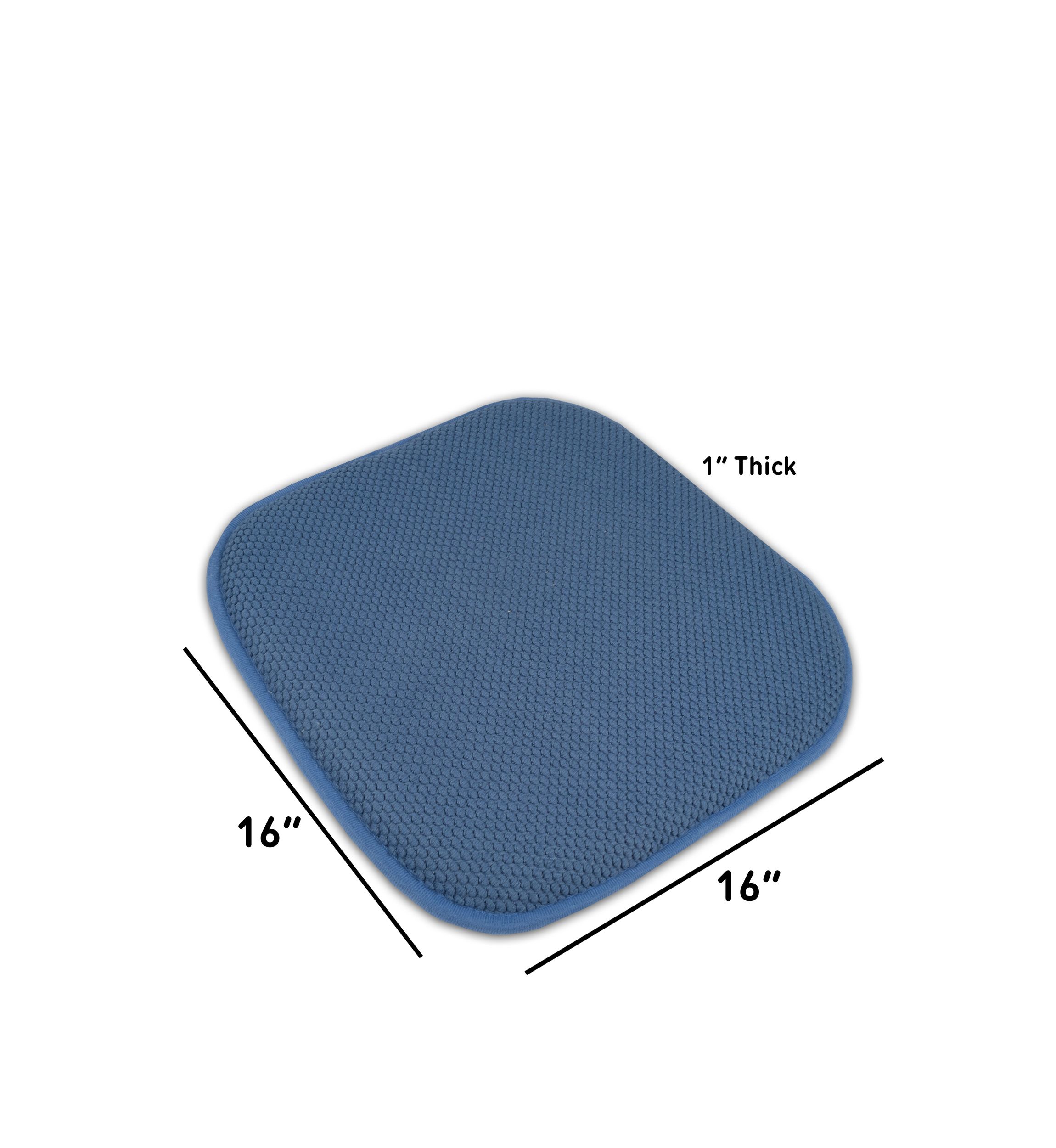 Honeycomb Memory Foam Chair Cushion Pads - 4 Pack