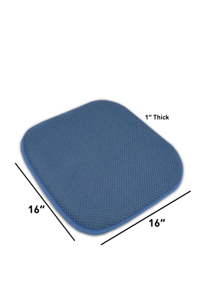 Honeycomb Memory Foam Chair Cushion Pads - 4 Pack