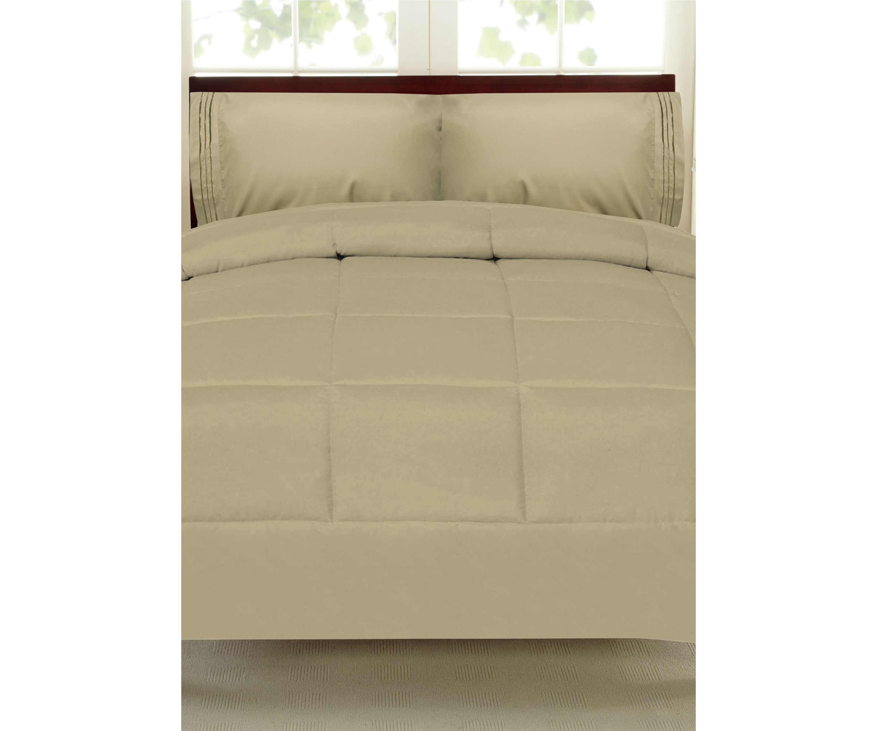 Down Alternative Reversible Solid Color Comforter