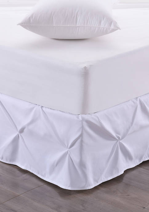 Hudson Pintuck Ruffle Bed Skirt with 14 Inch Drop