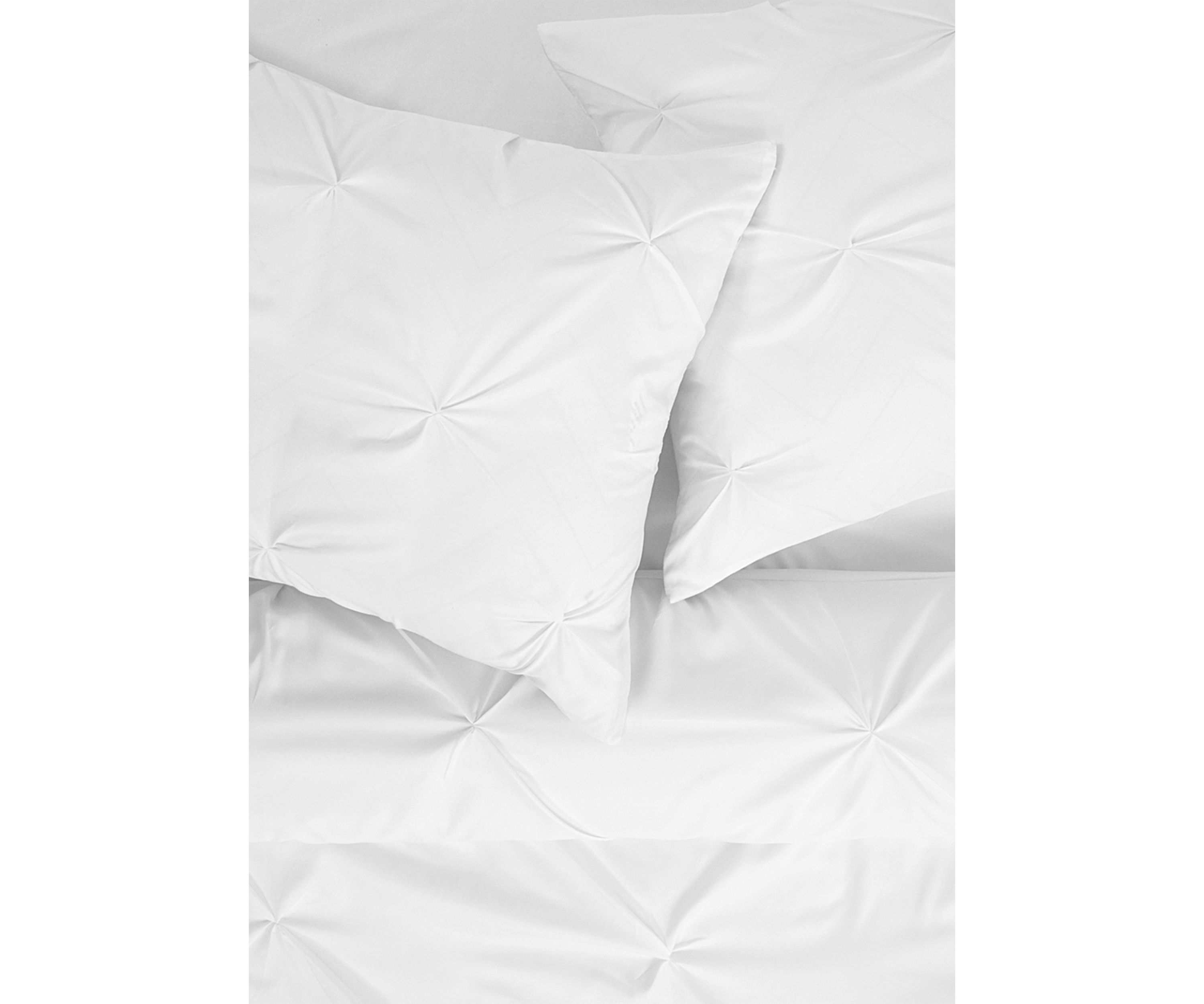 3 Piece Pinch Pleat Pintuck Comforter & Pillow Sham Set 