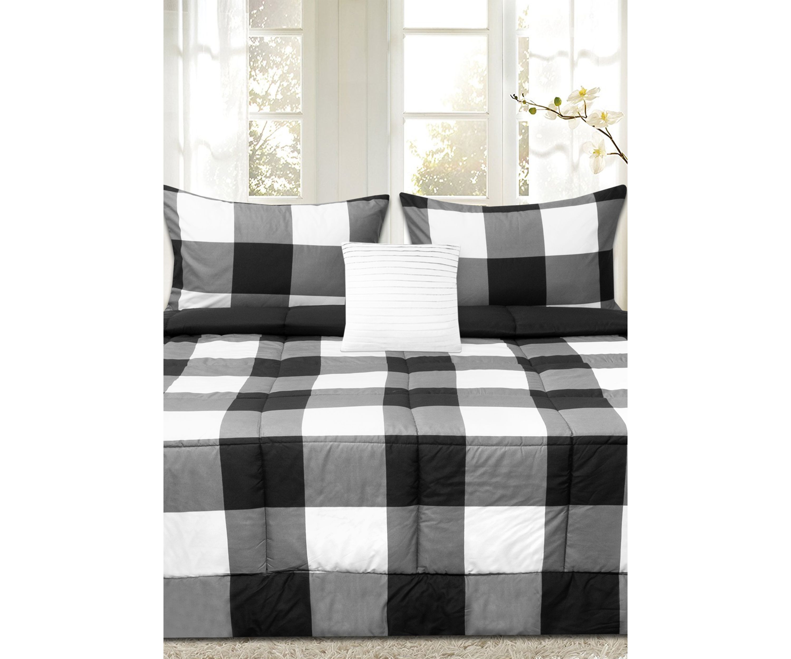 Buffalo Plaid Reversible Down Alternative Comforter Set