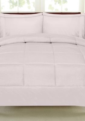 Sweet Home Collection 7 Piece Bed-In-A-Bag Down Alternative Comforter & Sheet Set, Pink, Twin