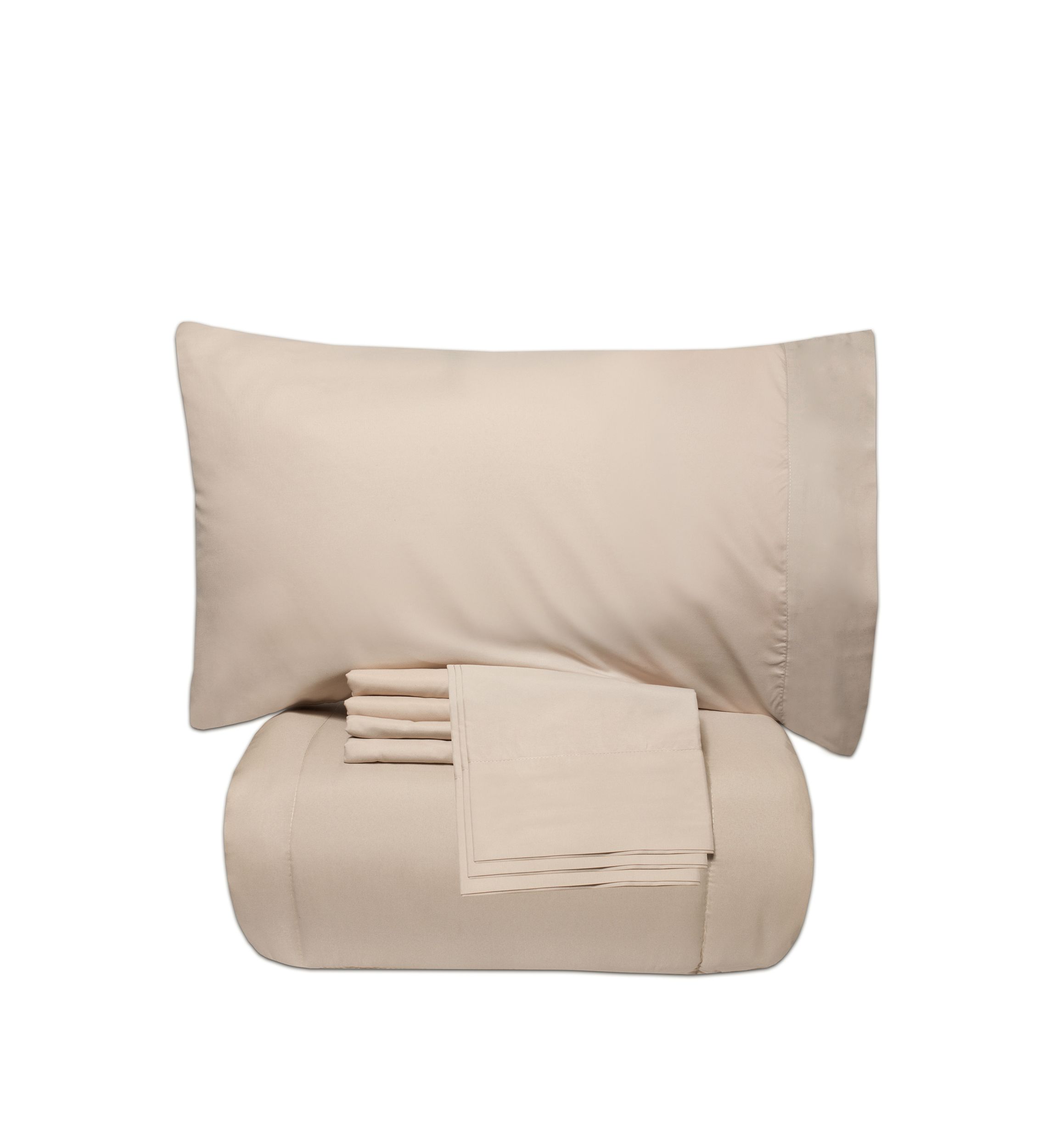 7 Piece Bed-In-A-Bag Down Alternative Comforter & Sheet Set