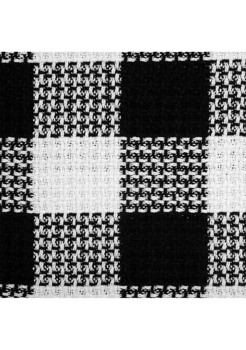 Cotton Blend Knit Buffalo Check Blanket