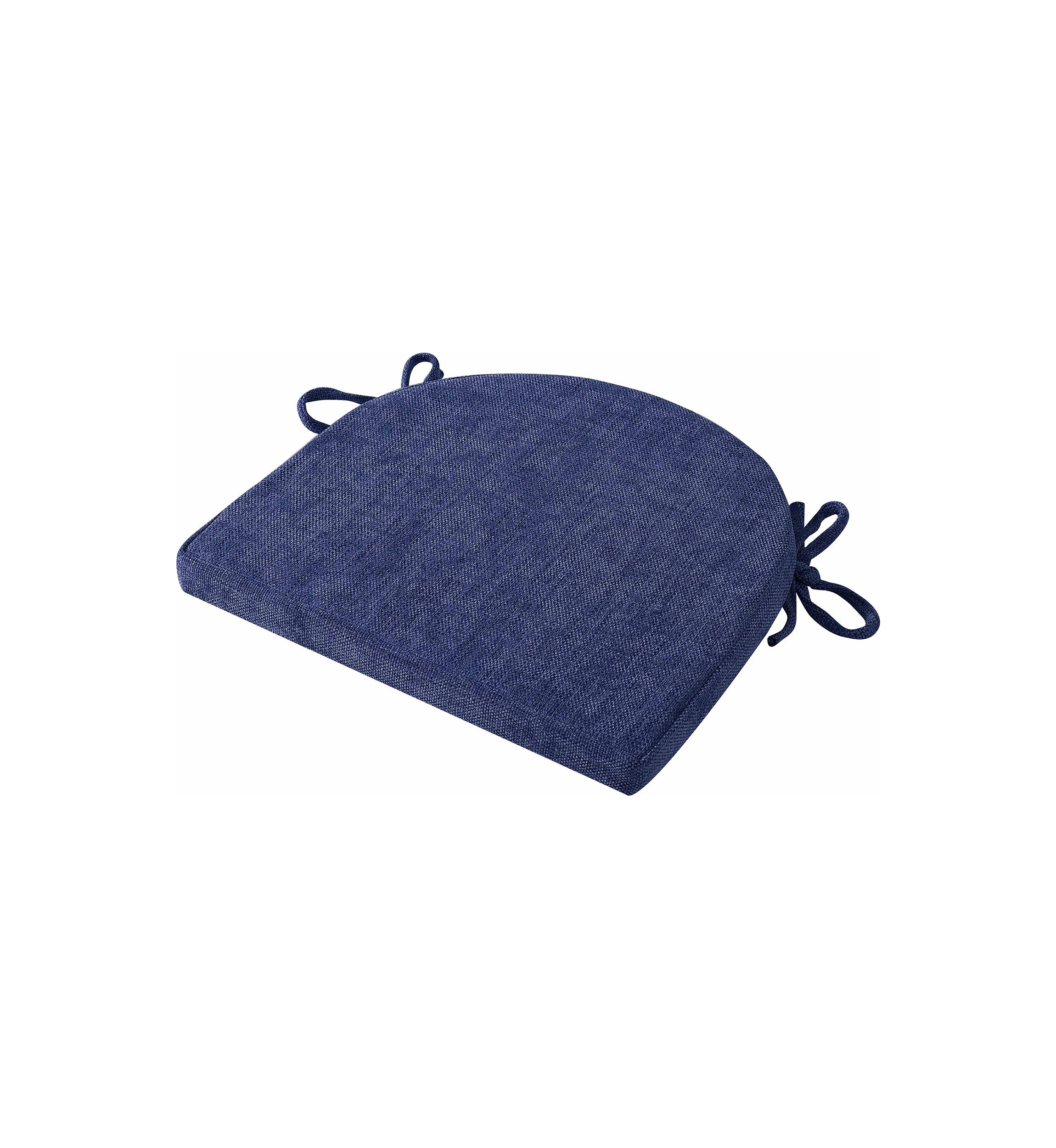 U-Shape Molded Memory Foam Chair Pads With Ties - 2 pack