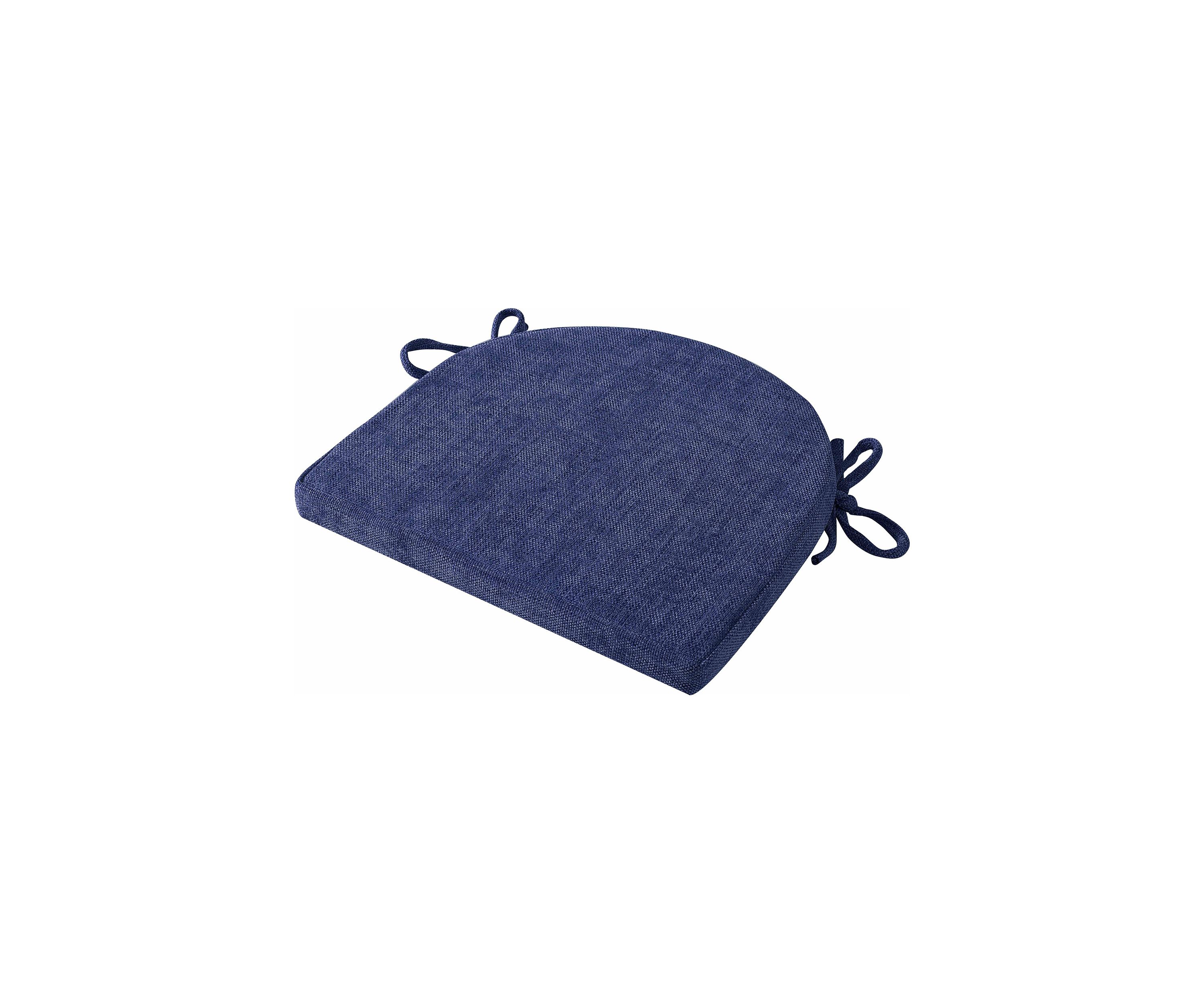 U-Shape Molded Memory Foam Chair Pads With Ties - 2 pack