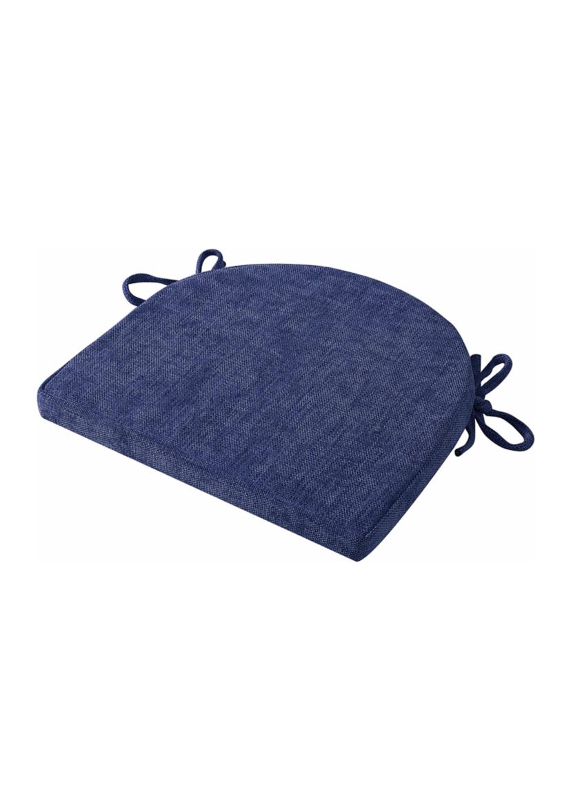U-Shape Molded Memory Foam Chair Pads With Ties - 2 pack