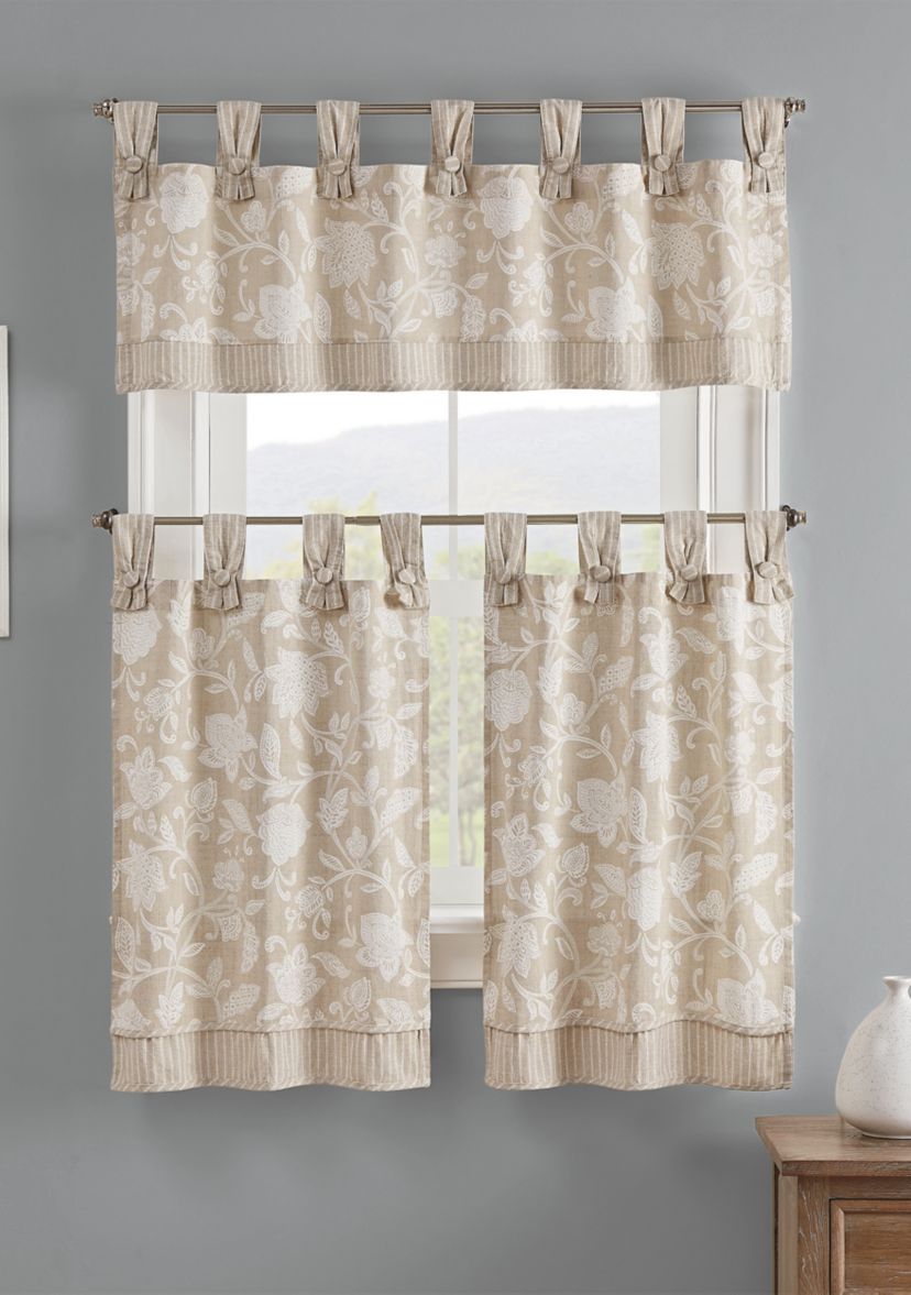 Stencil Vine Window Valance