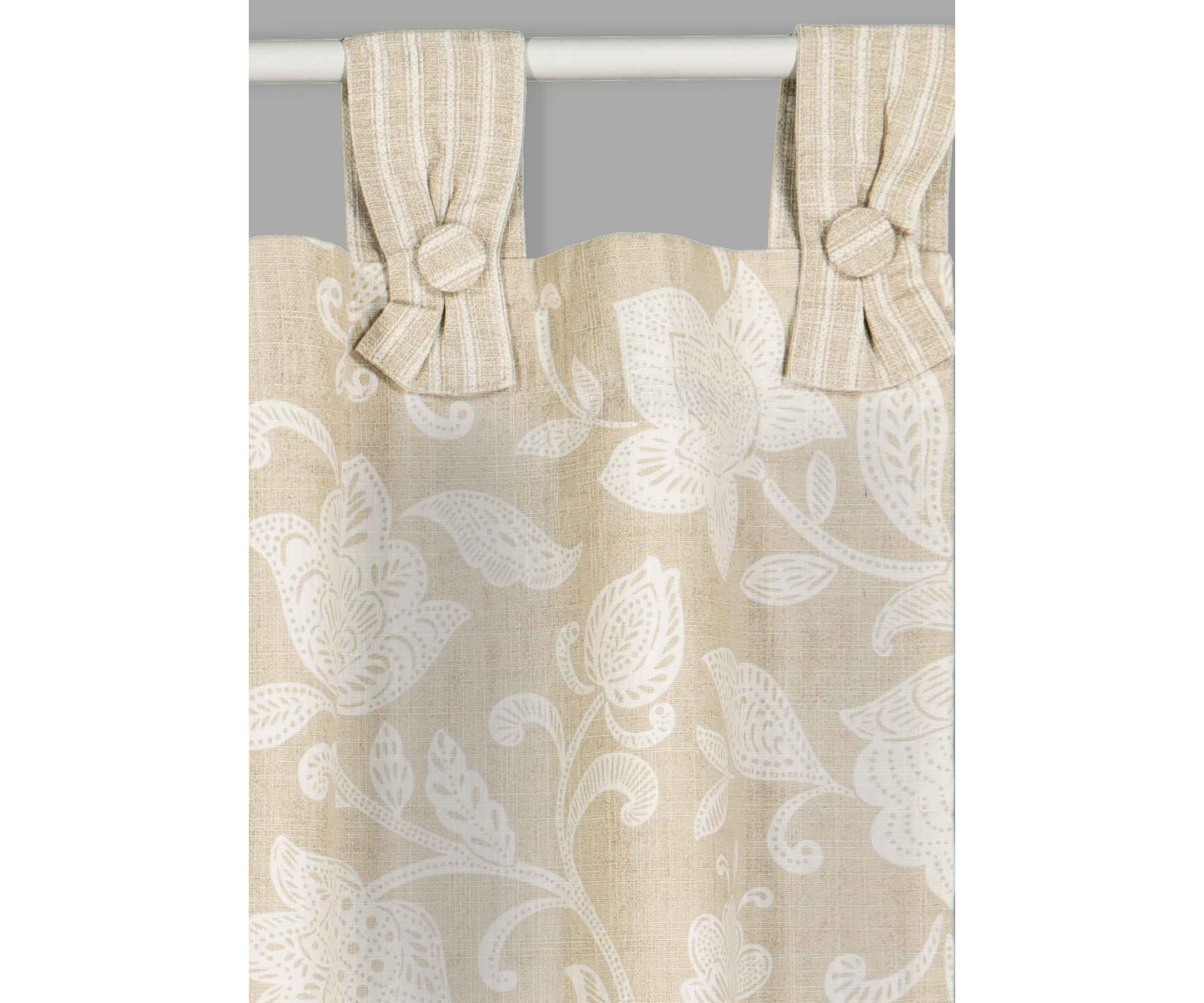 Stencil Vine Window Valance