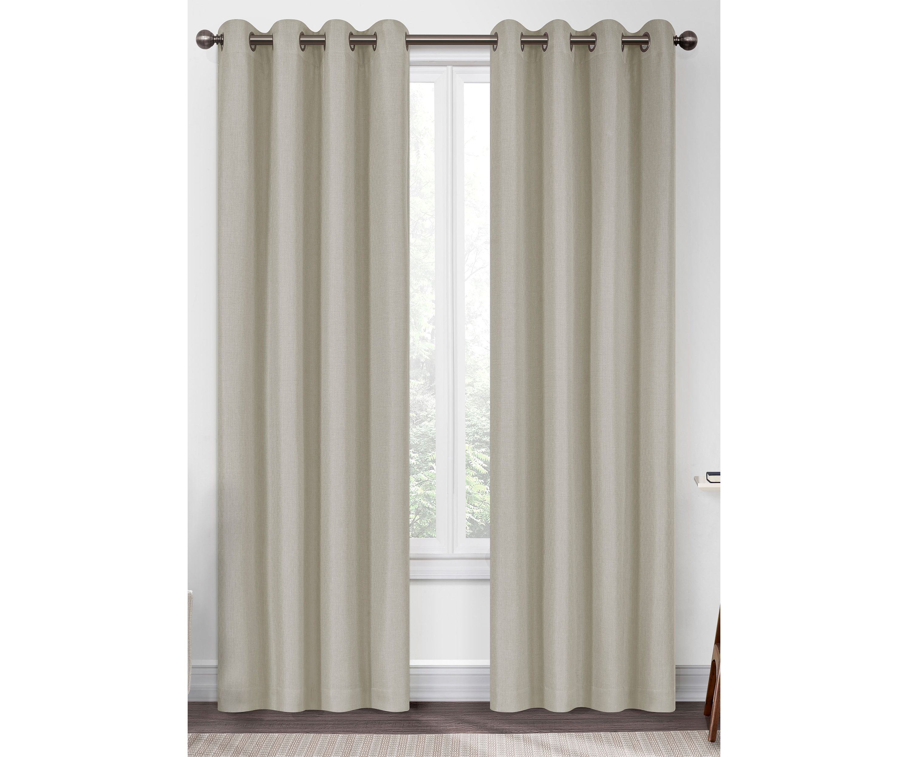 Kira Herringbone Absolute Zero Blackout Window Panel