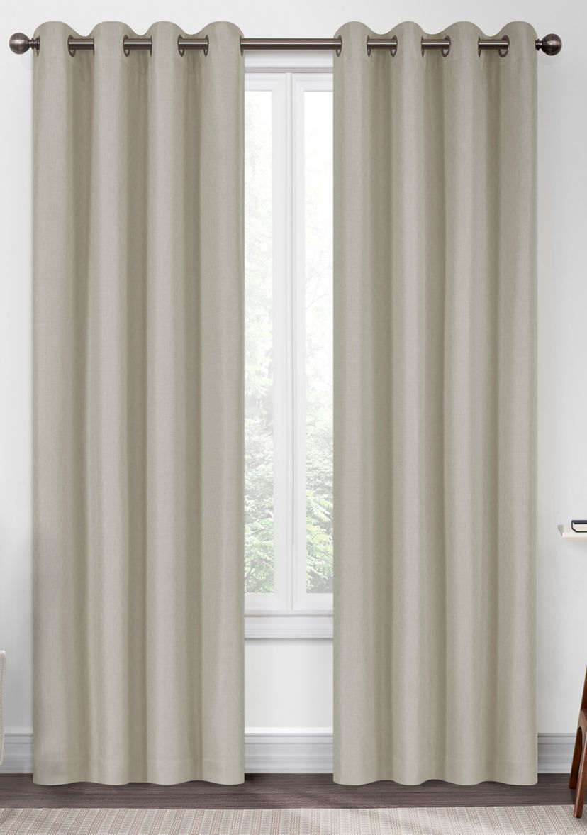 Kira Herringbone Absolute Zero Blackout Window Panel