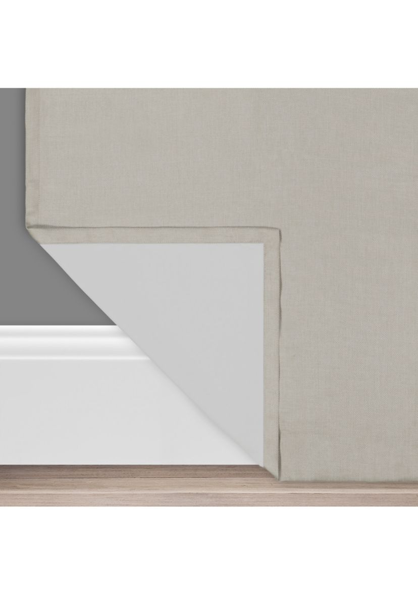 Kira Herringbone Absolute Zero Blackout Window Panel