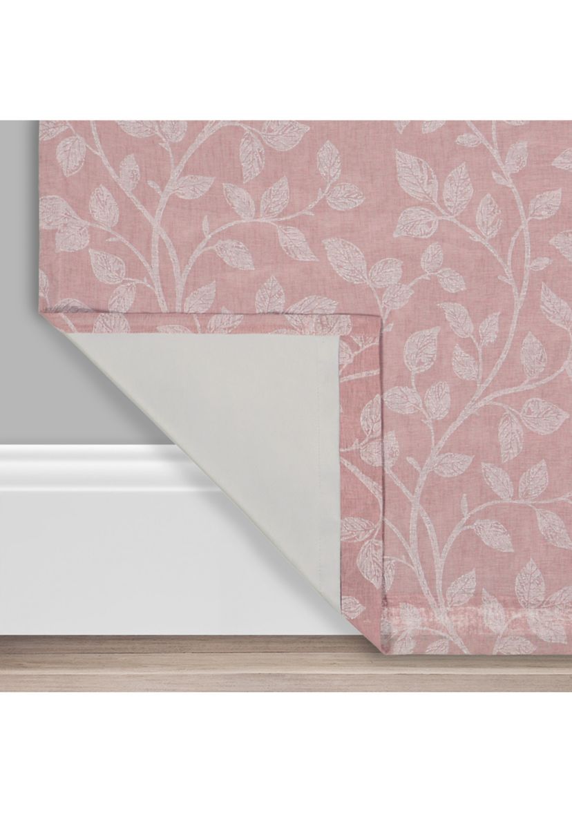 Nora Botanical Print Absolute Zero Blackout Window Panel