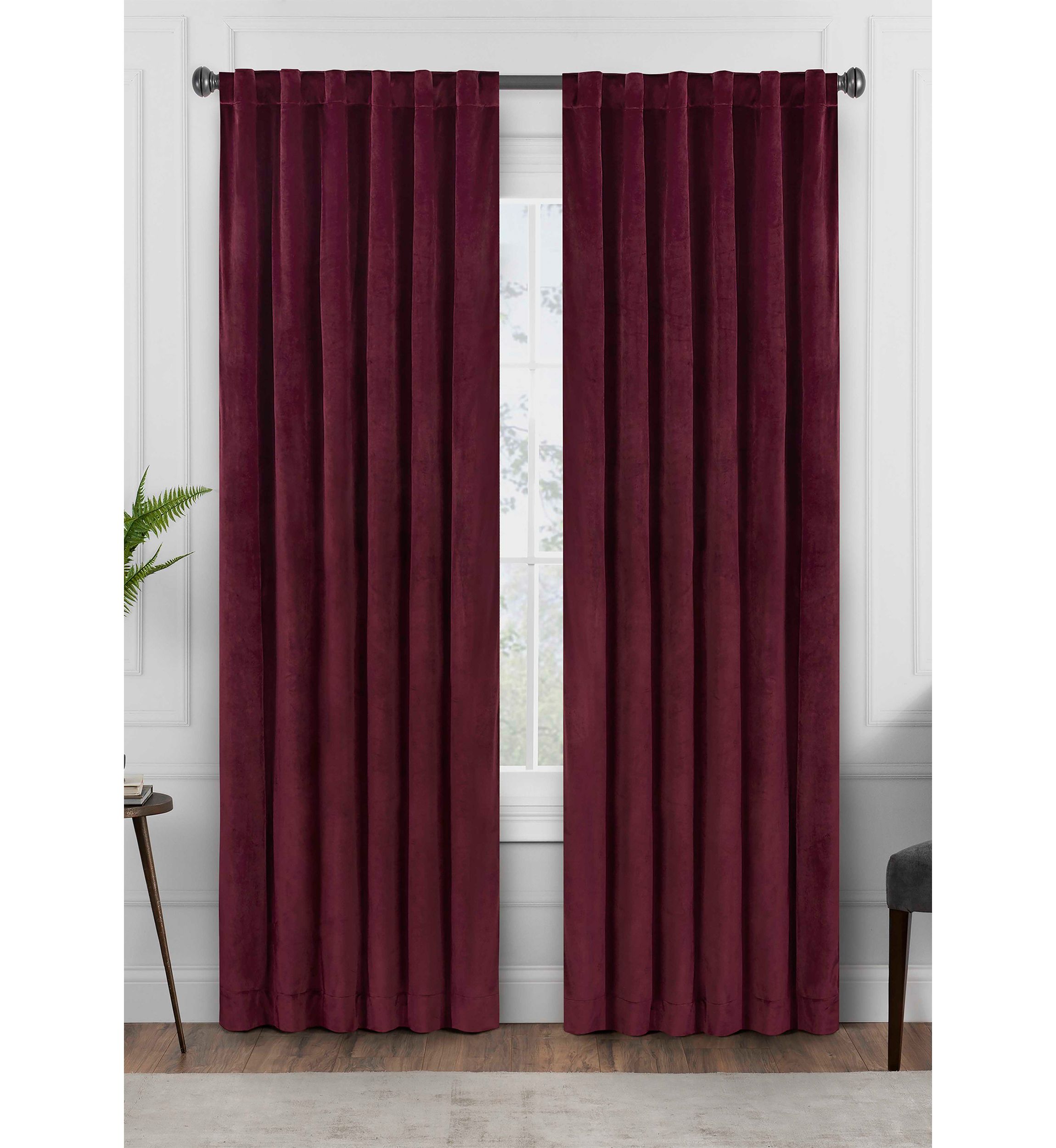  Harper Velvet Absolute Zero Blackout Window Panel 