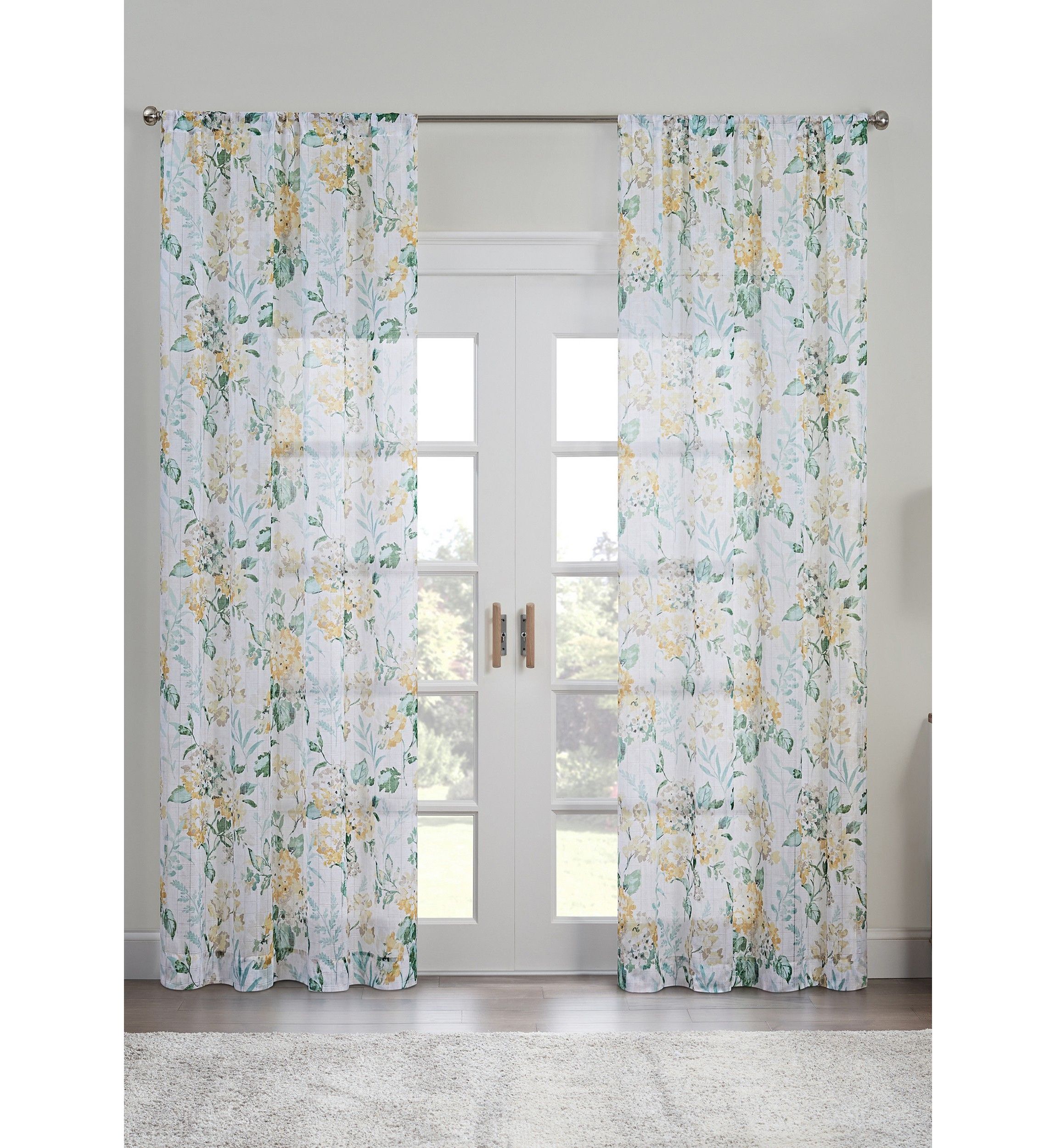 BLUSHING BLOOM SHEER PANEL