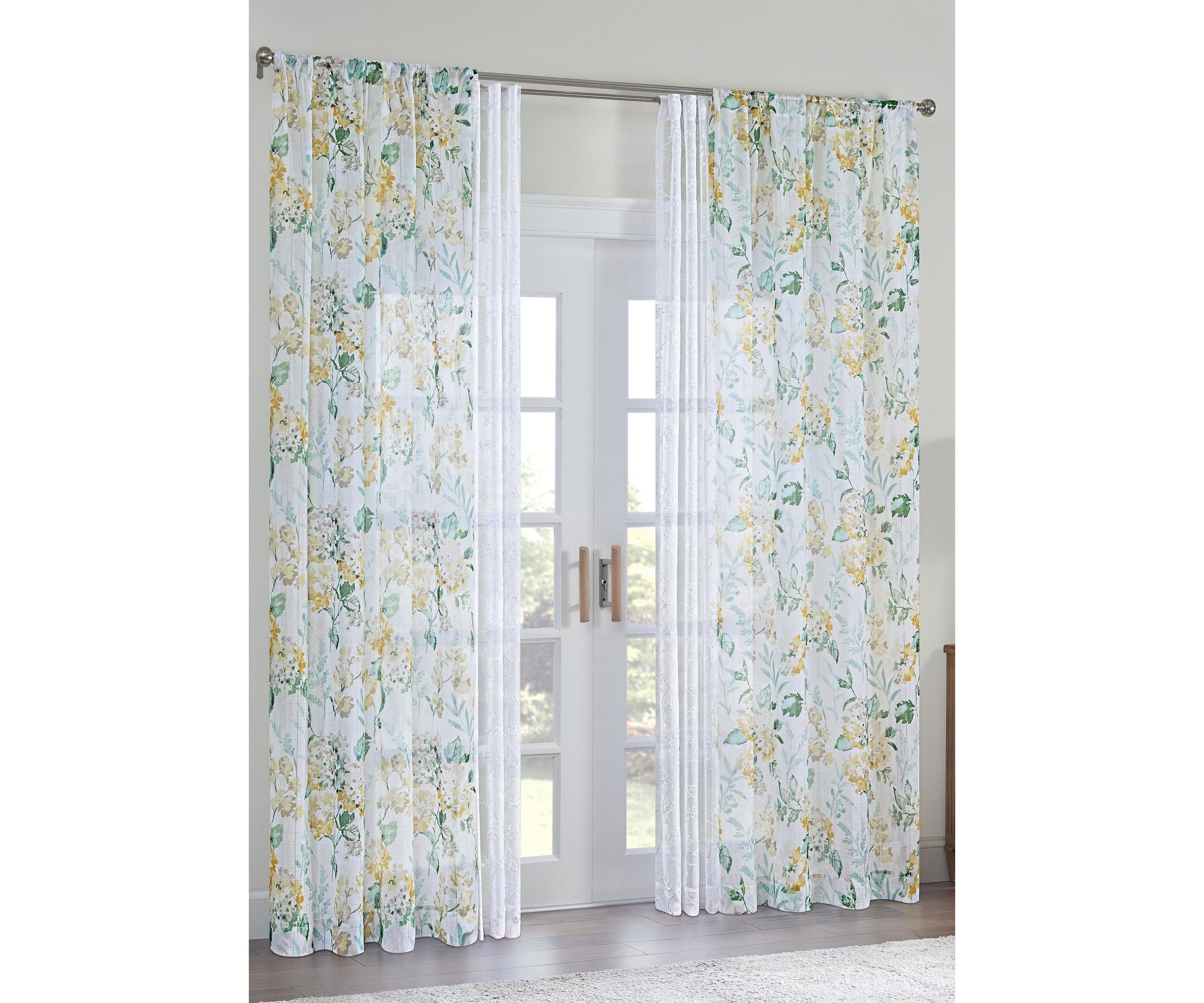 BLUSHING BLOOM SHEER PANEL