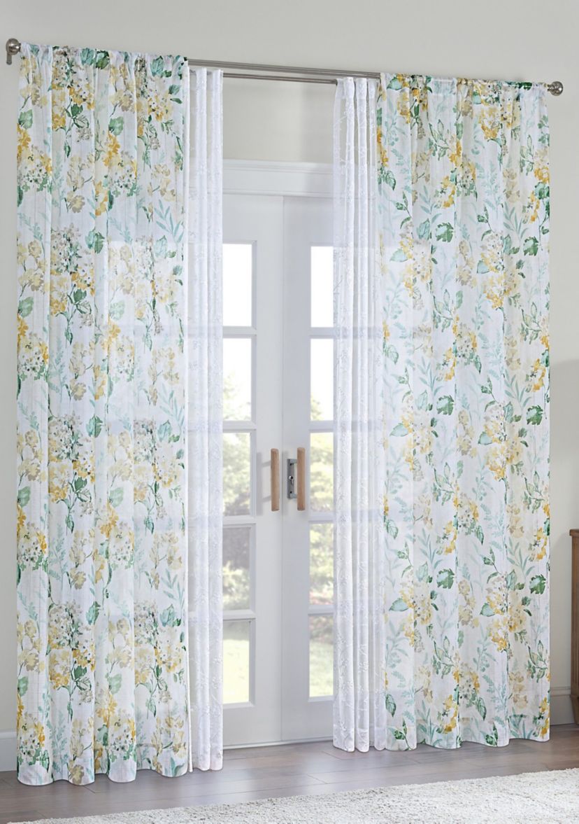 BLUSHING BLOOM SHEER PANEL