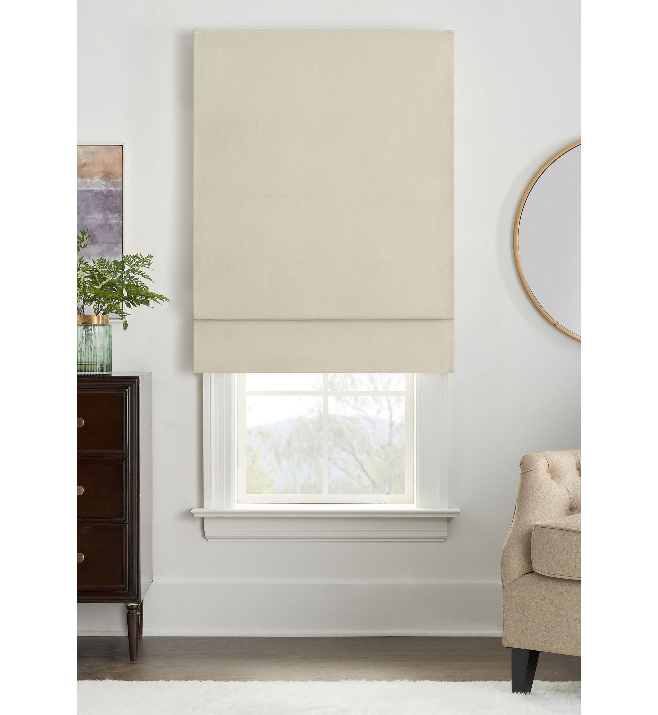 FAUX SILK TOTAL BLACKOUT ROMAN SHADE