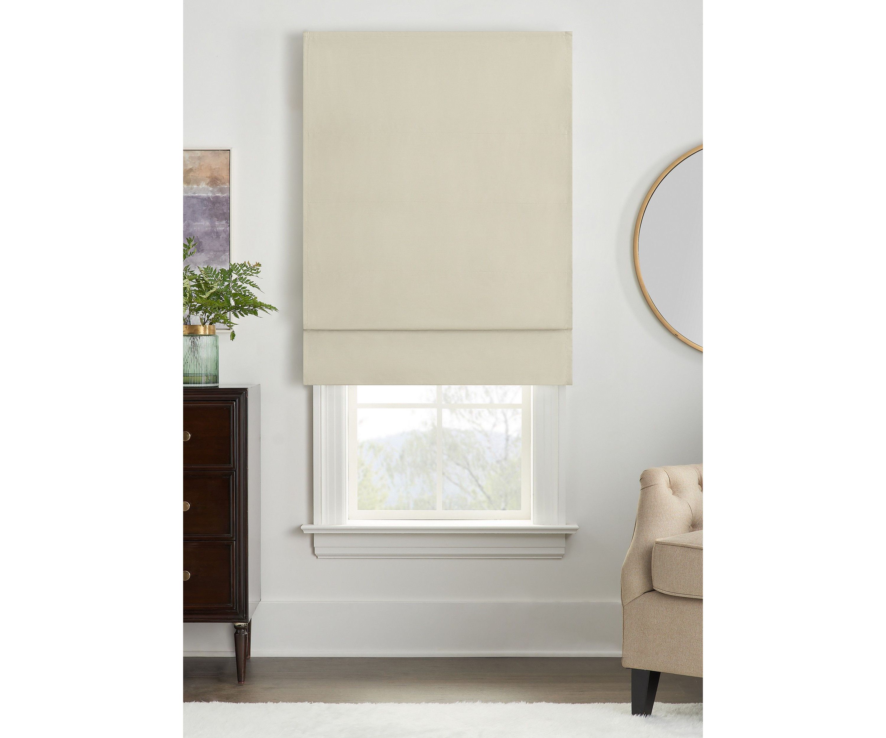 FAUX SILK TOTAL BLACKOUT ROMAN SHADE