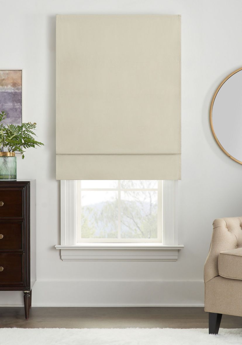 FAUX SILK TOTAL BLACKOUT ROMAN SHADE