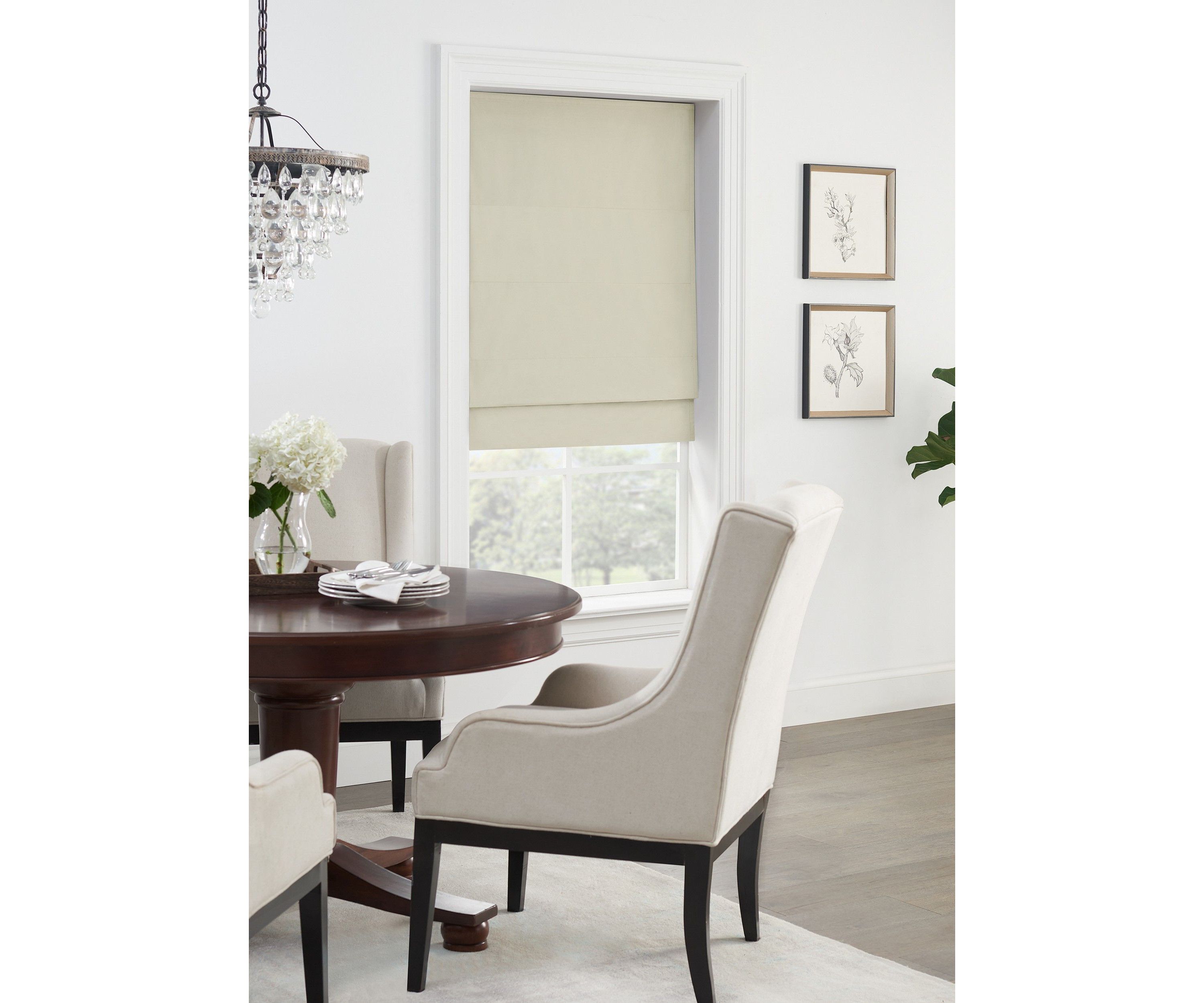 FAUX SILK TOTAL BLACKOUT ROMAN SHADE
