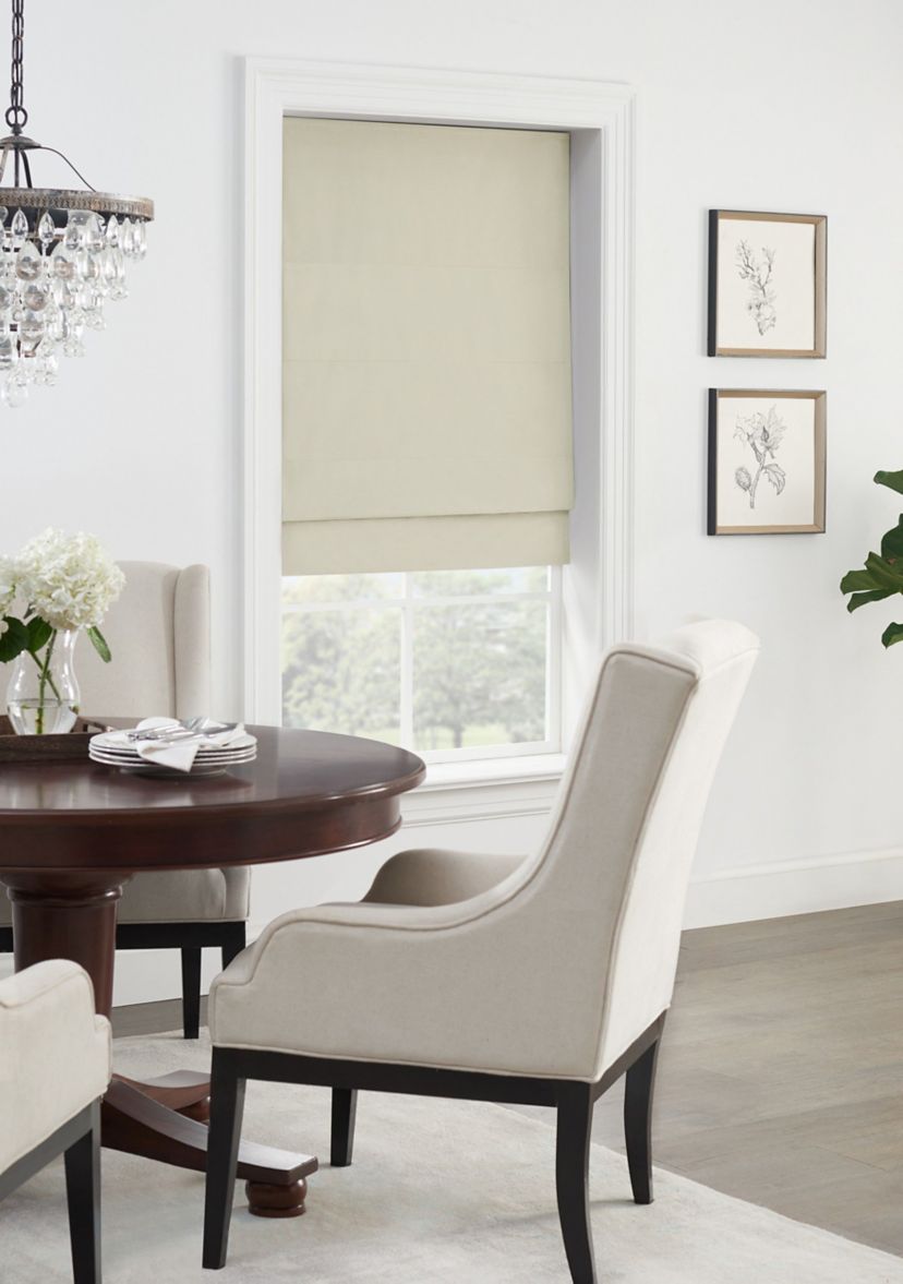 FAUX SILK TOTAL BLACKOUT ROMAN SHADE