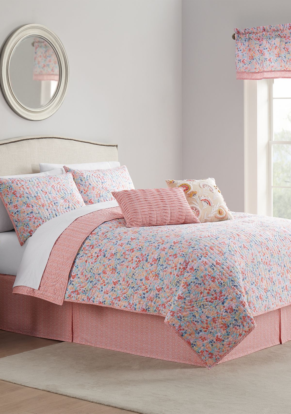 Speckled Ditsy 4 Piece Quilt Set 
