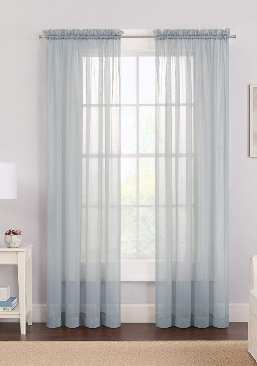 Victoria Voile Sheer Curtain Panel Pair