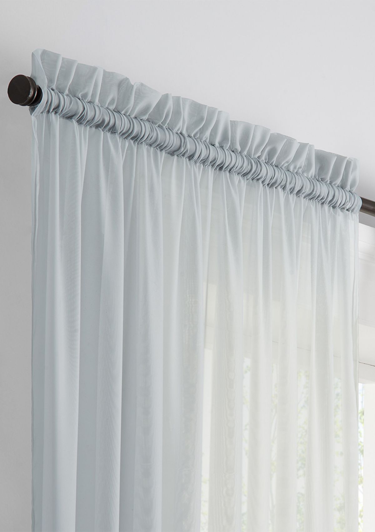 Victoria Voile Sheer Curtain Panel Pair