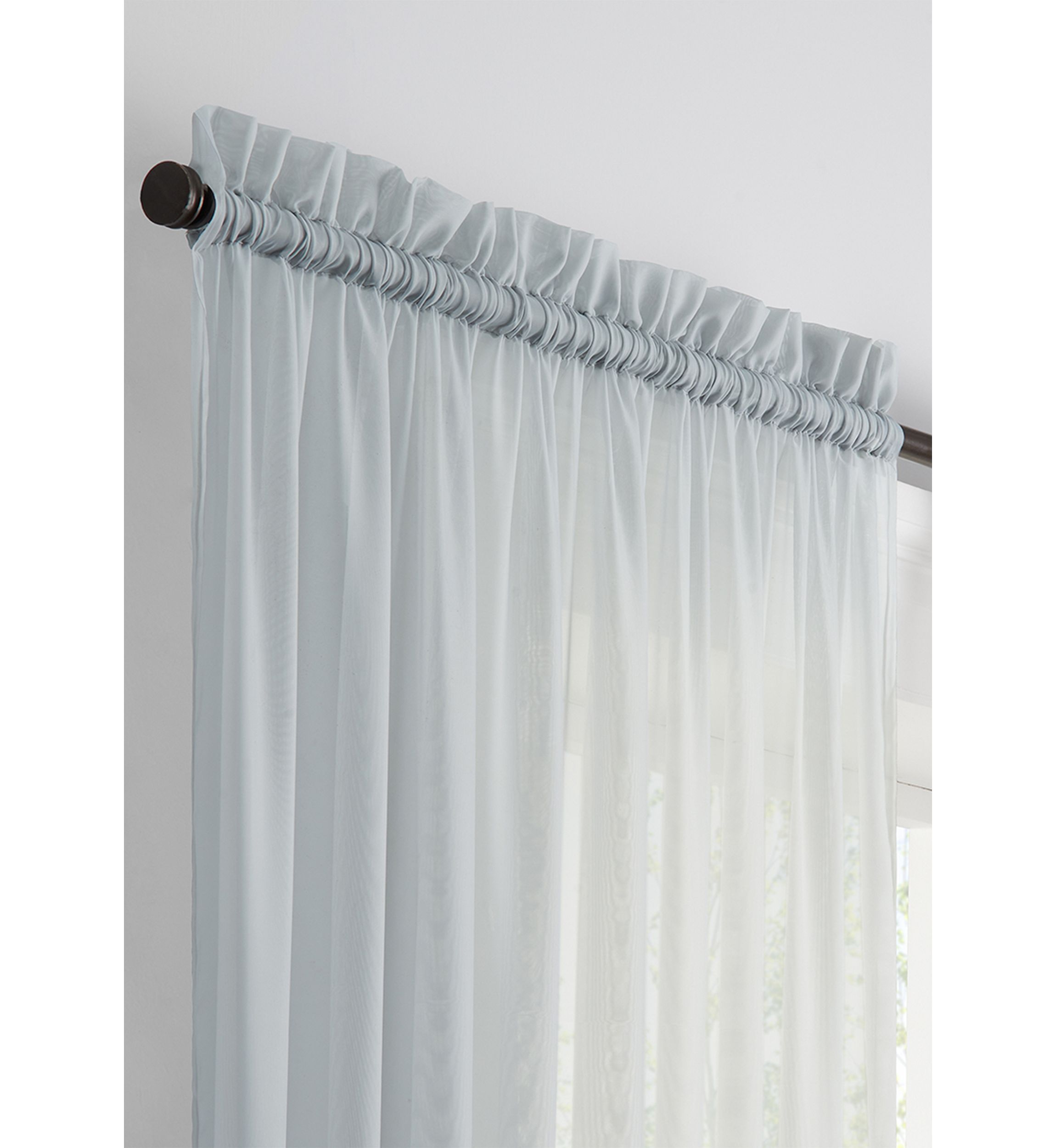 Victoria Voile Sheer Curtain Panel Pair