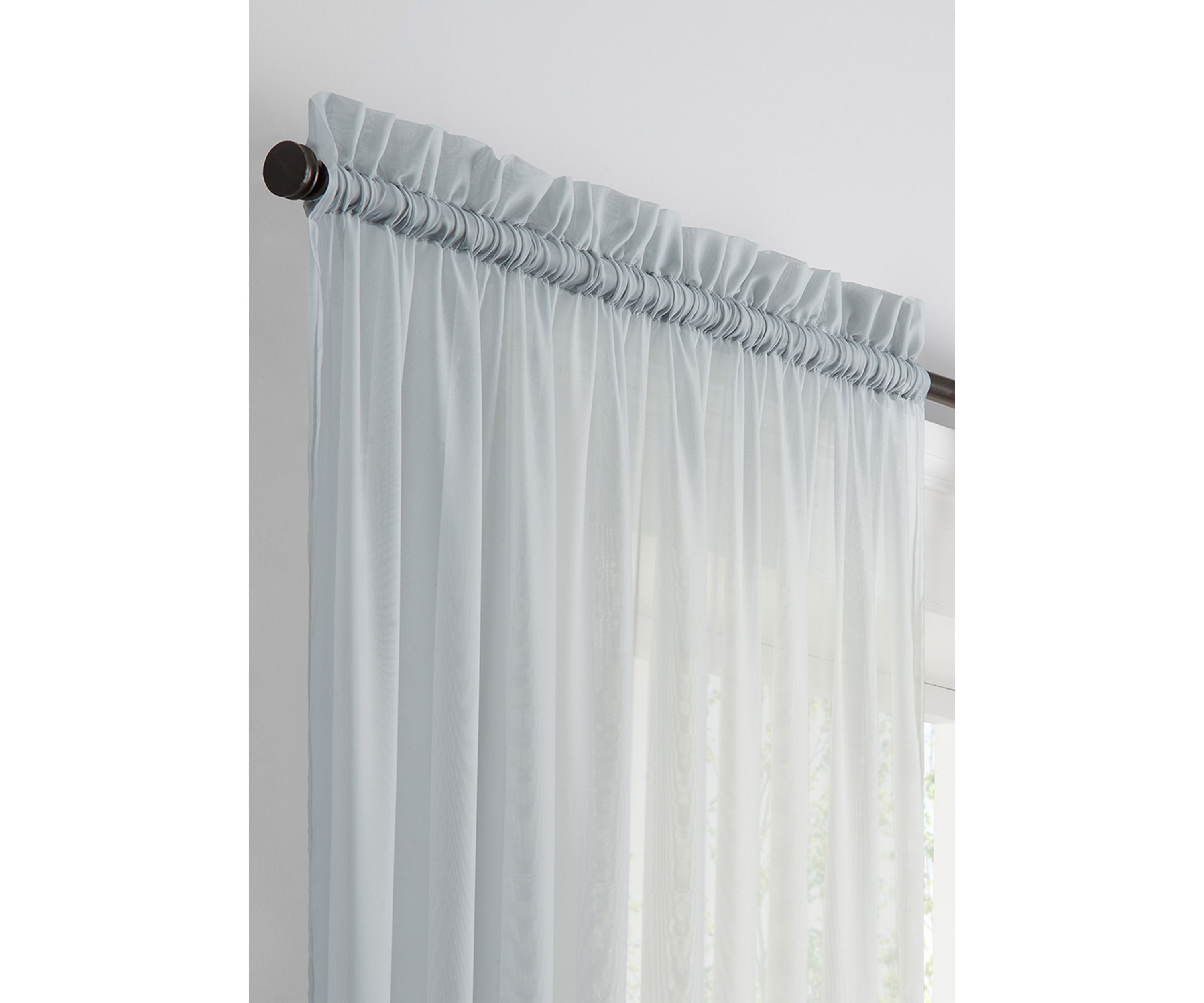 Victoria Voile Sheer Curtain Panel Pair
