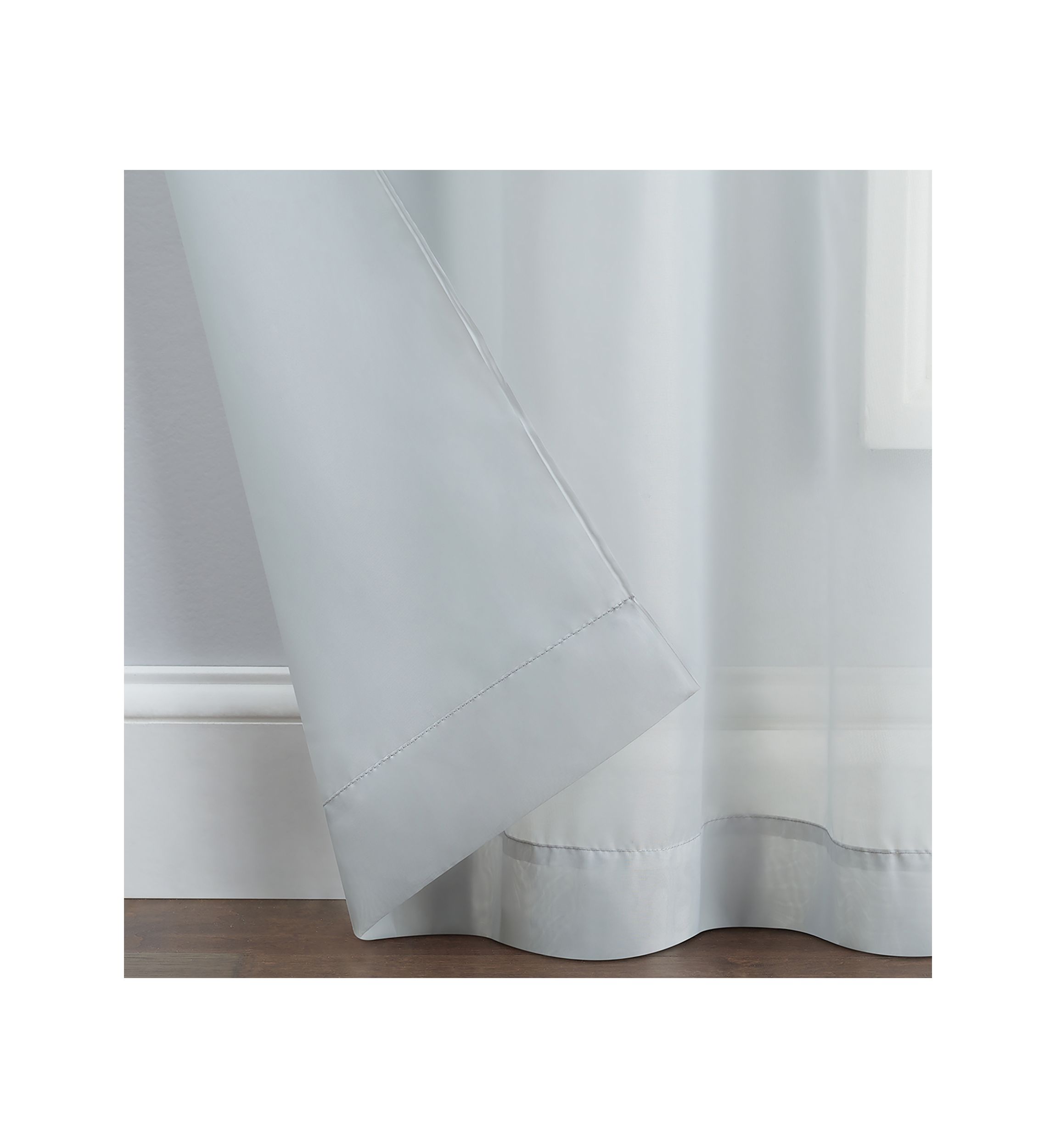 Victoria Voile Sheer Curtain Panel Pair