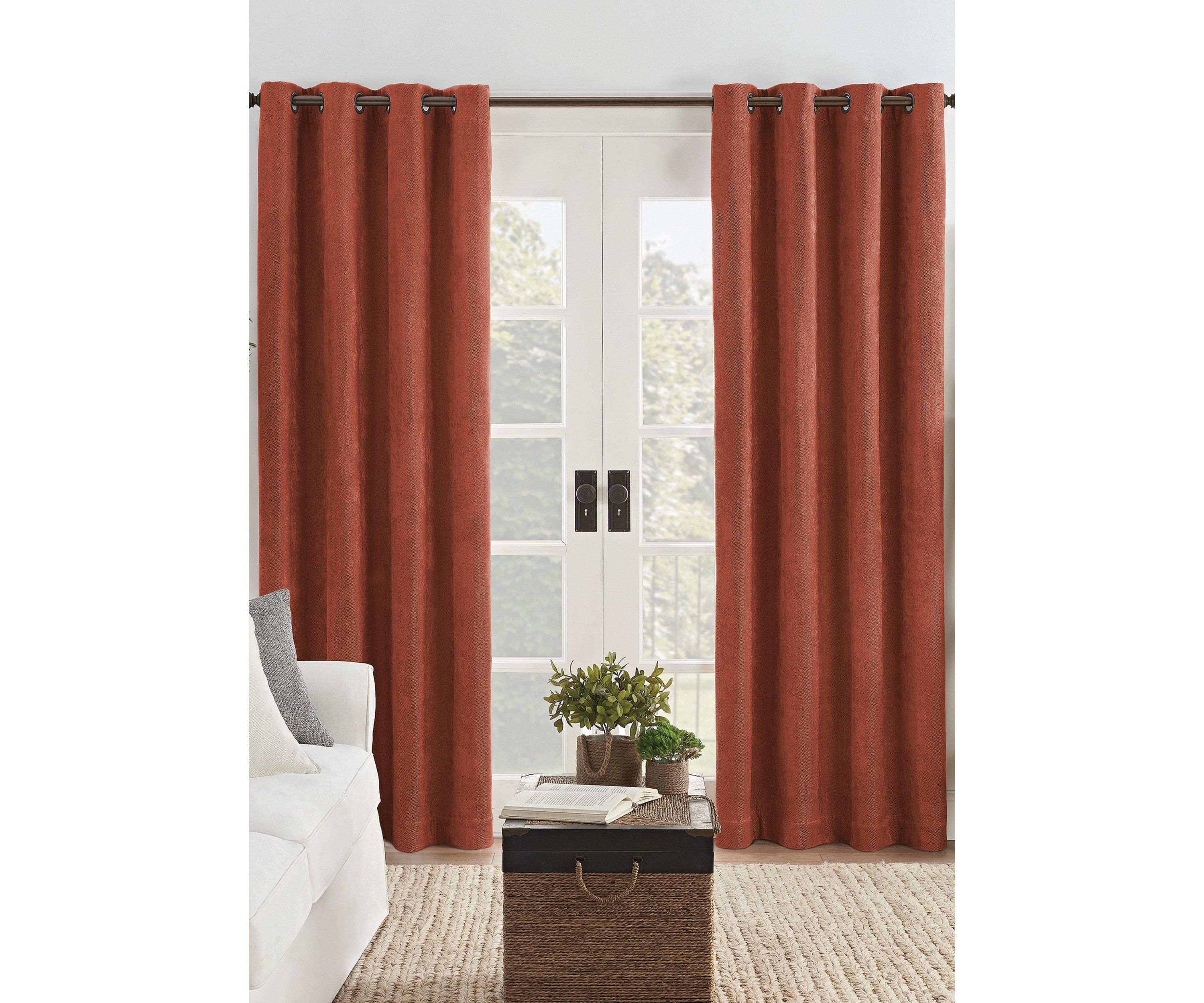 Eclipse Ambiance Draft Stopper Energy Saving 100% Blackout Grommet Top Curtain Panel