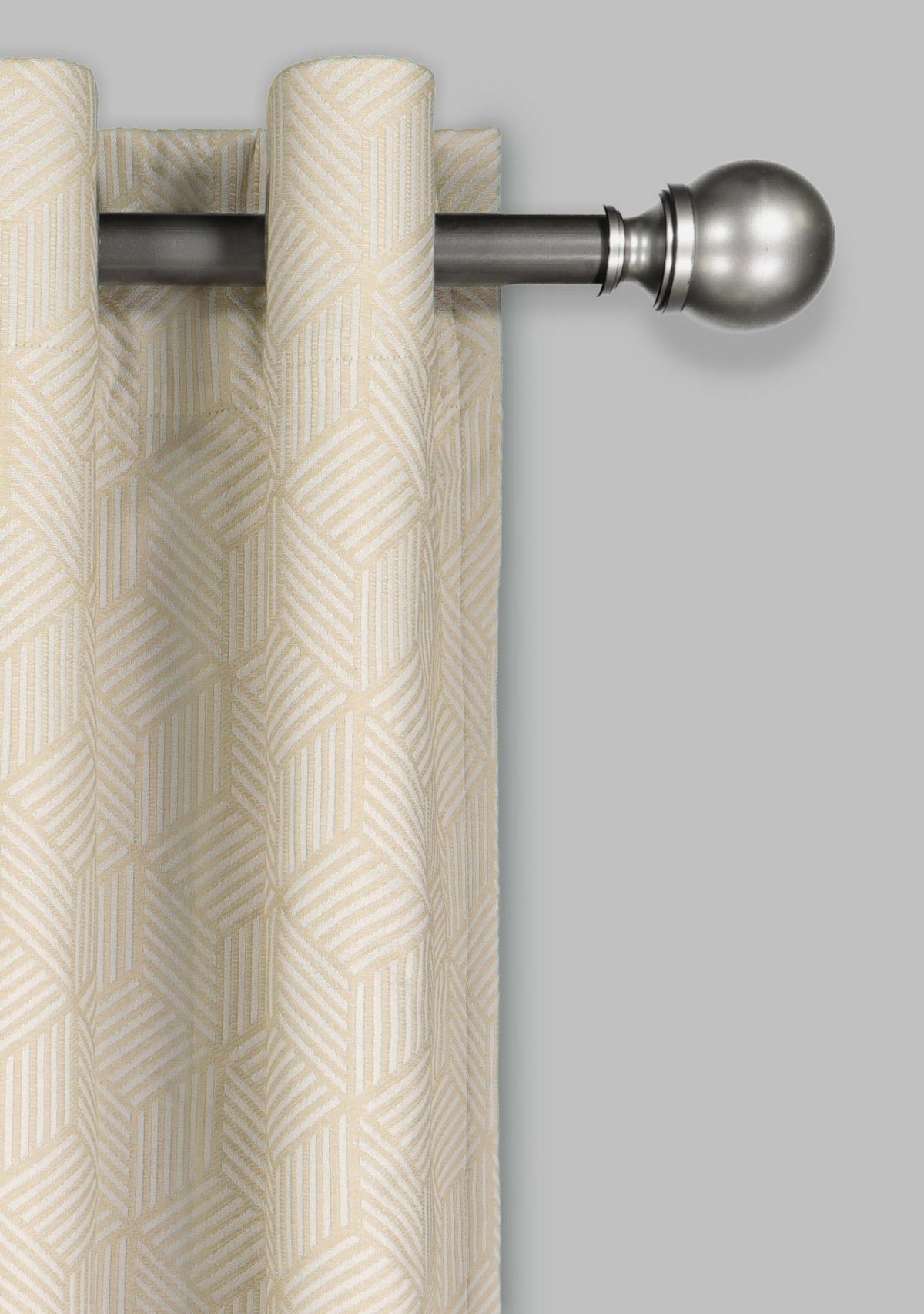 Eclipse Ambiance Geo Draft Stopper Energy Saving 100% Blackout Grommet Top Curtain Panel