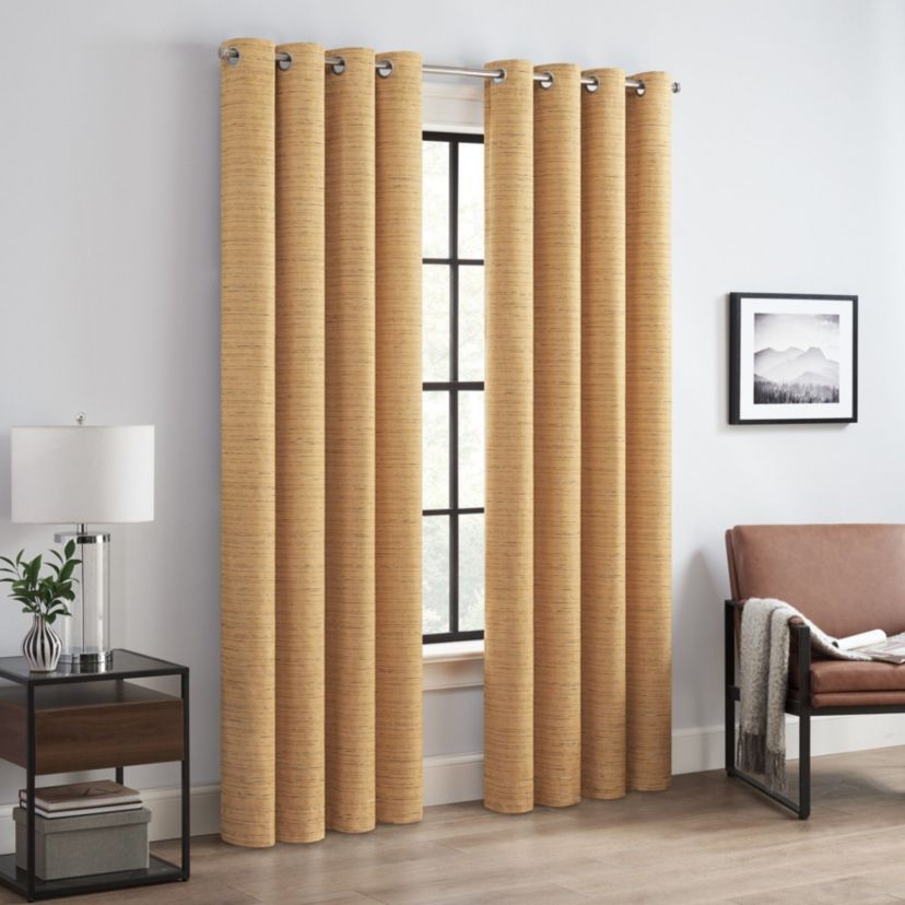 Magnitech Branson Stripe 100% Blackout Grommet Panel with Magnetic Closure