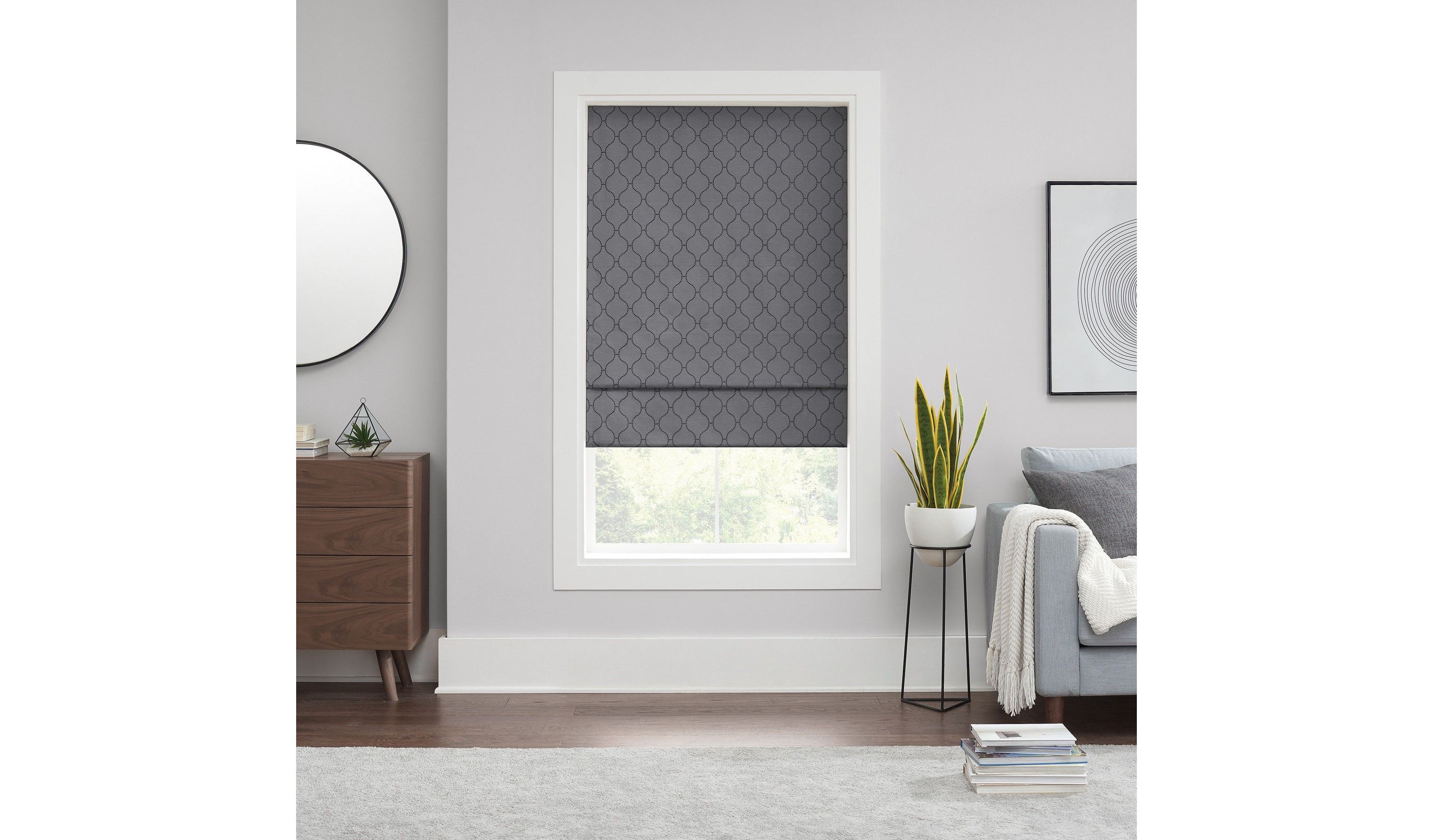 Darien Ogee 100% Total Blackout Cordless Roman Shade