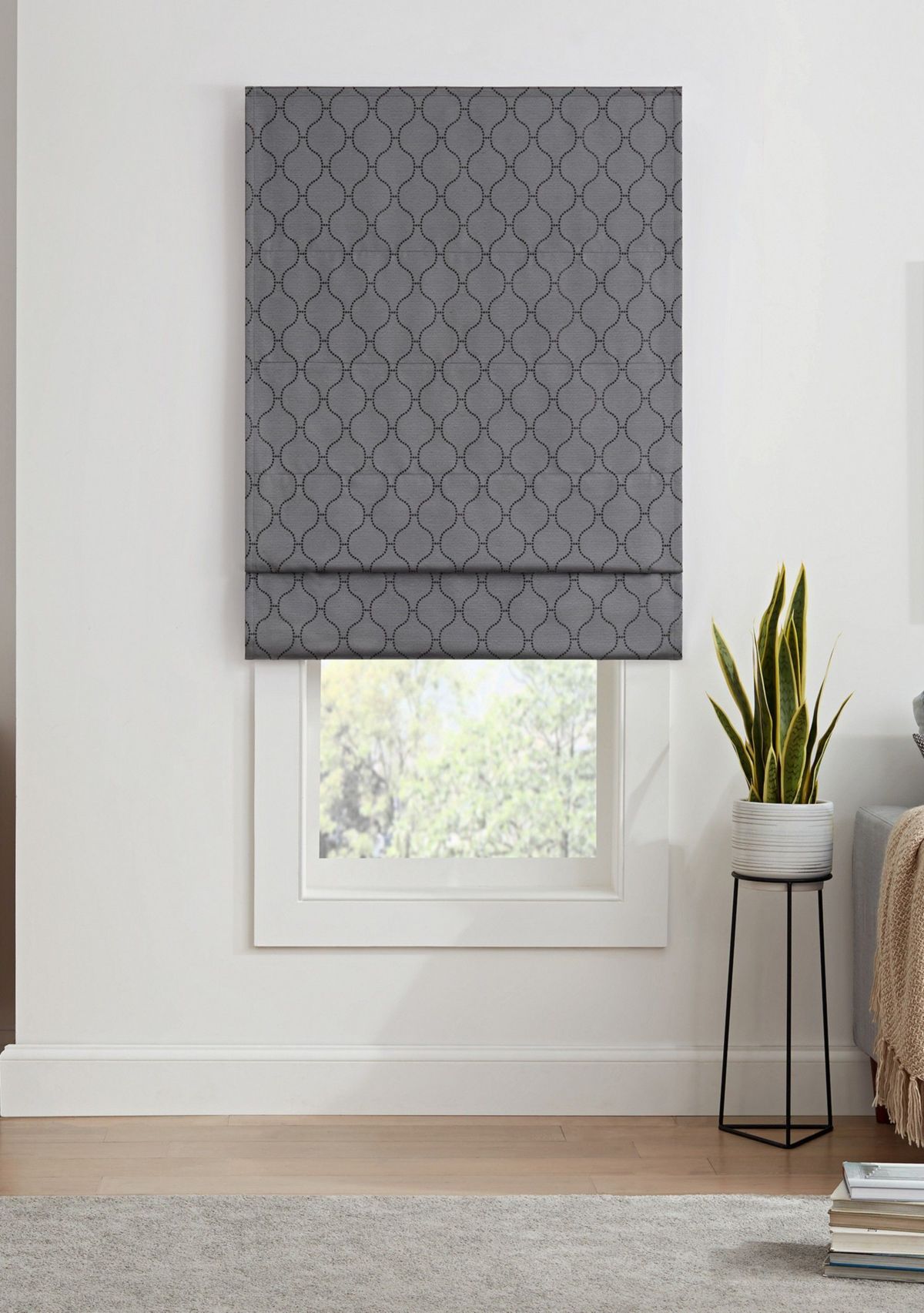 Darien Ogee 100% Total Blackout Cordless Roman Shade