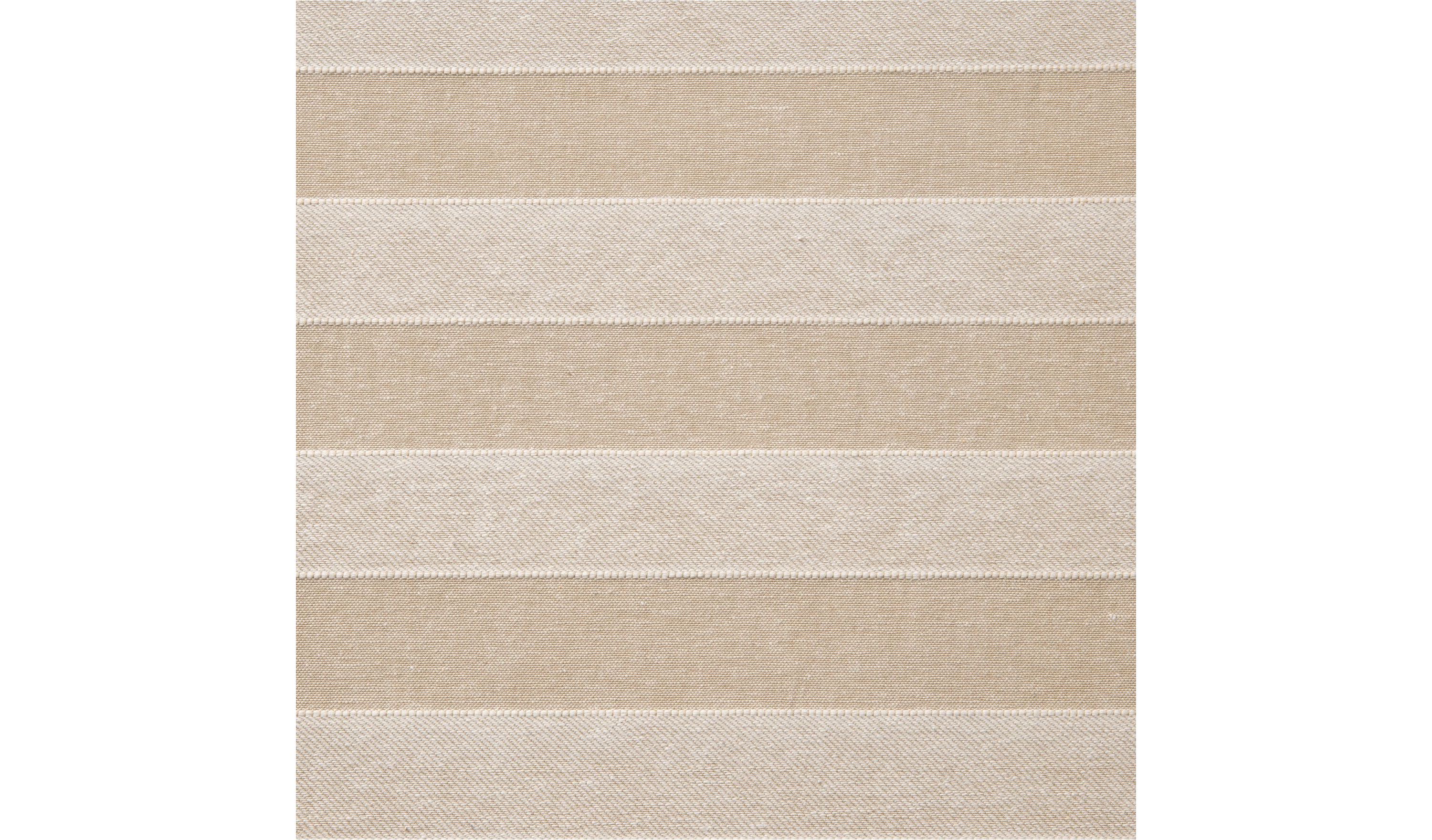 Tavia Horizontal Stripe Rod Pocket Back Tab Sheer Curtain Panel