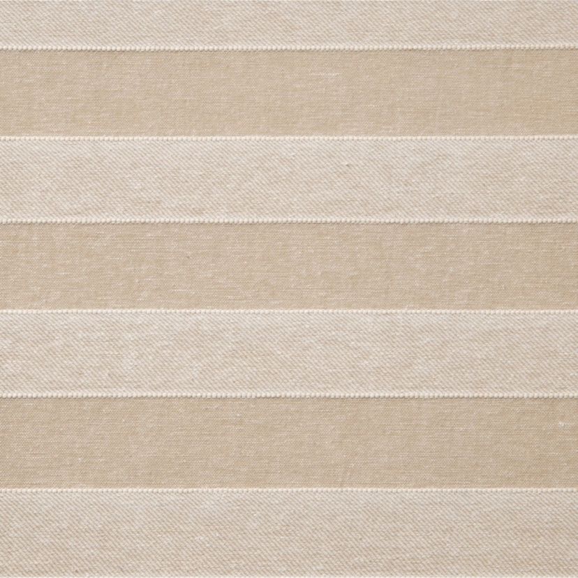 Tavia Horizontal Stripe Rod Pocket Back Tab Sheer Curtain Panel