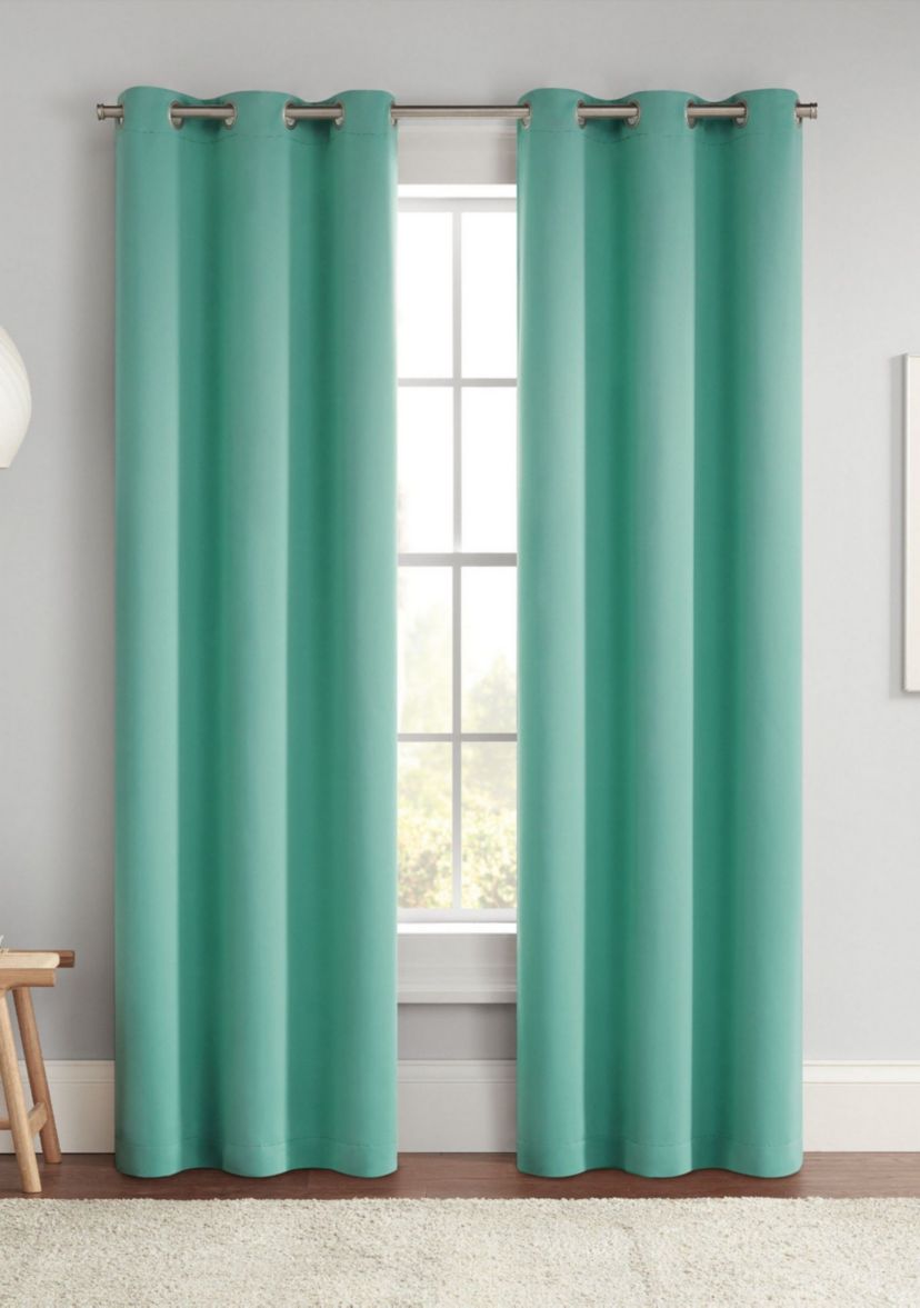 Darrell Energy Saving Blackout Grommet Curtain Panel 84-in. Length