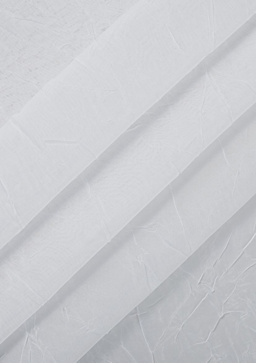 Emina Crushed Sheer Voil Rod Pocket Curtain Panel