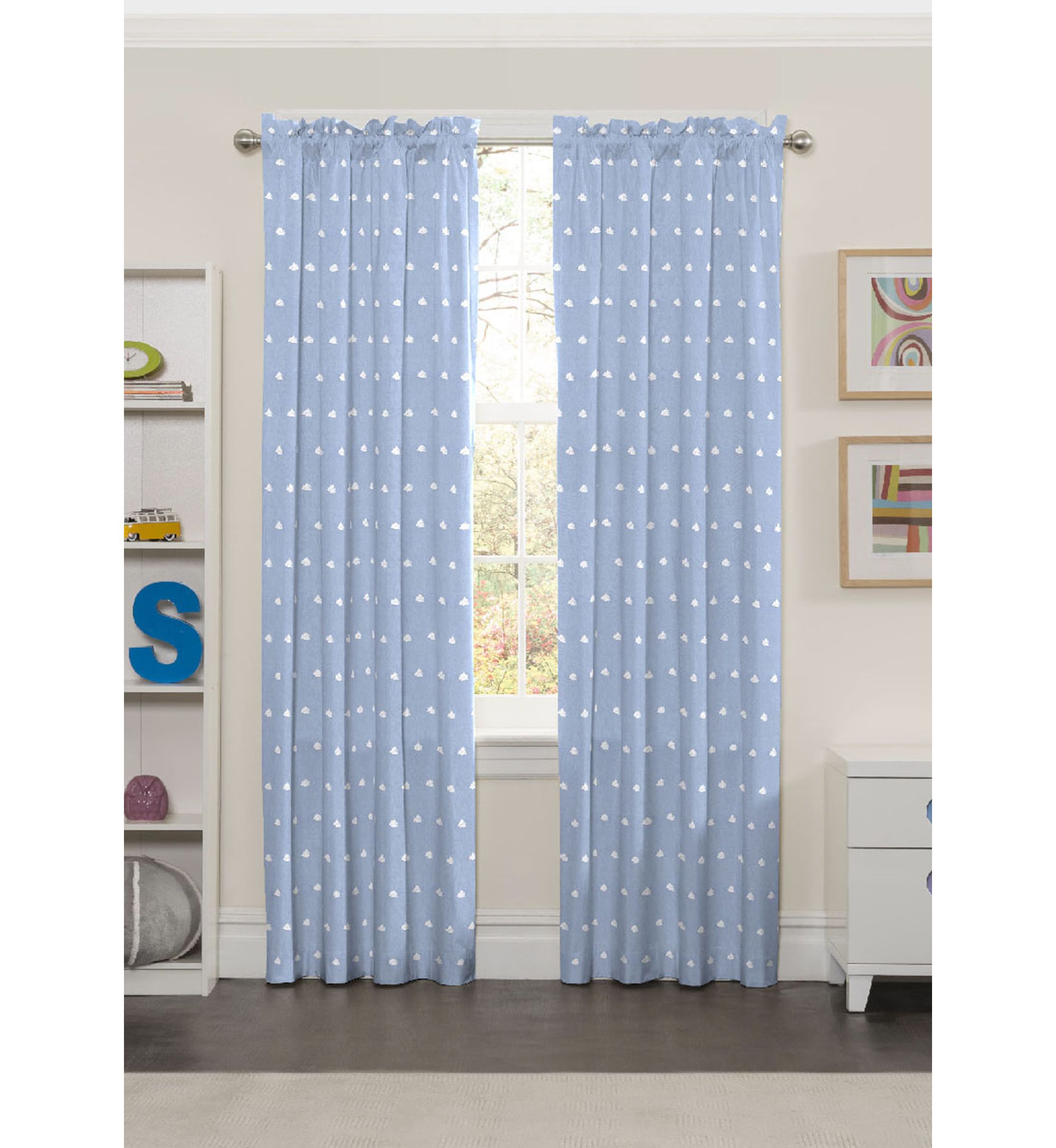 Cozy Cumulus Blackout Window Curtain Panel