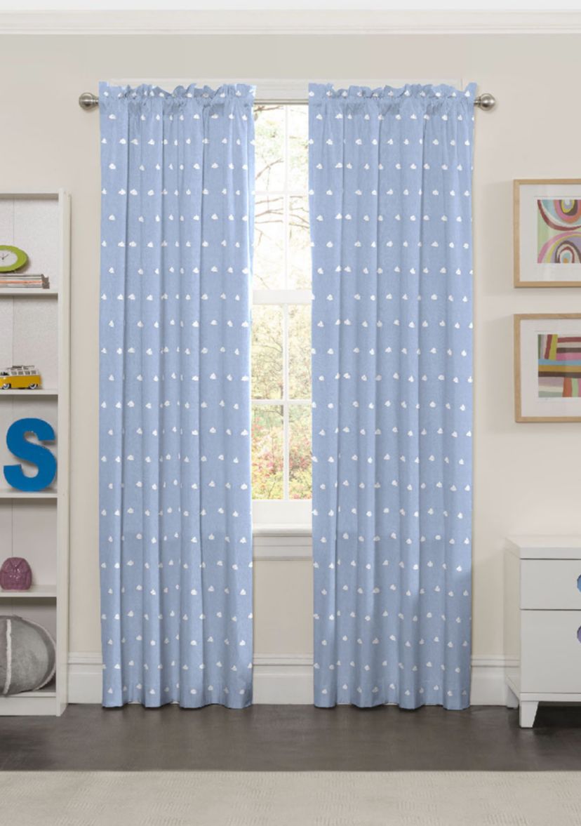 Cozy Cumulus Blackout Window Curtain Panel